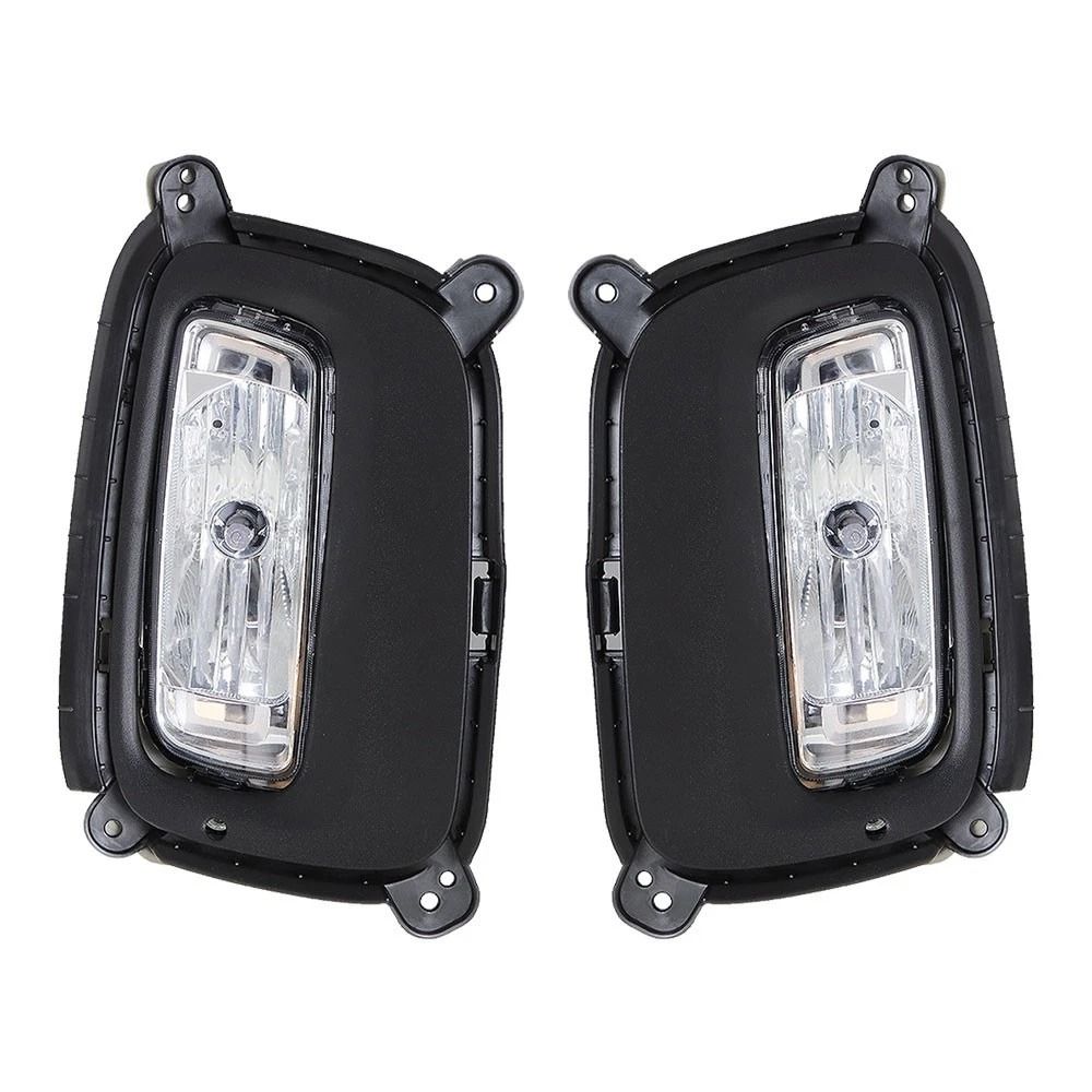 Premium Front Bumper Fog Lights Assembly for Kia Sorento with Bezel LH & RH Complete Set