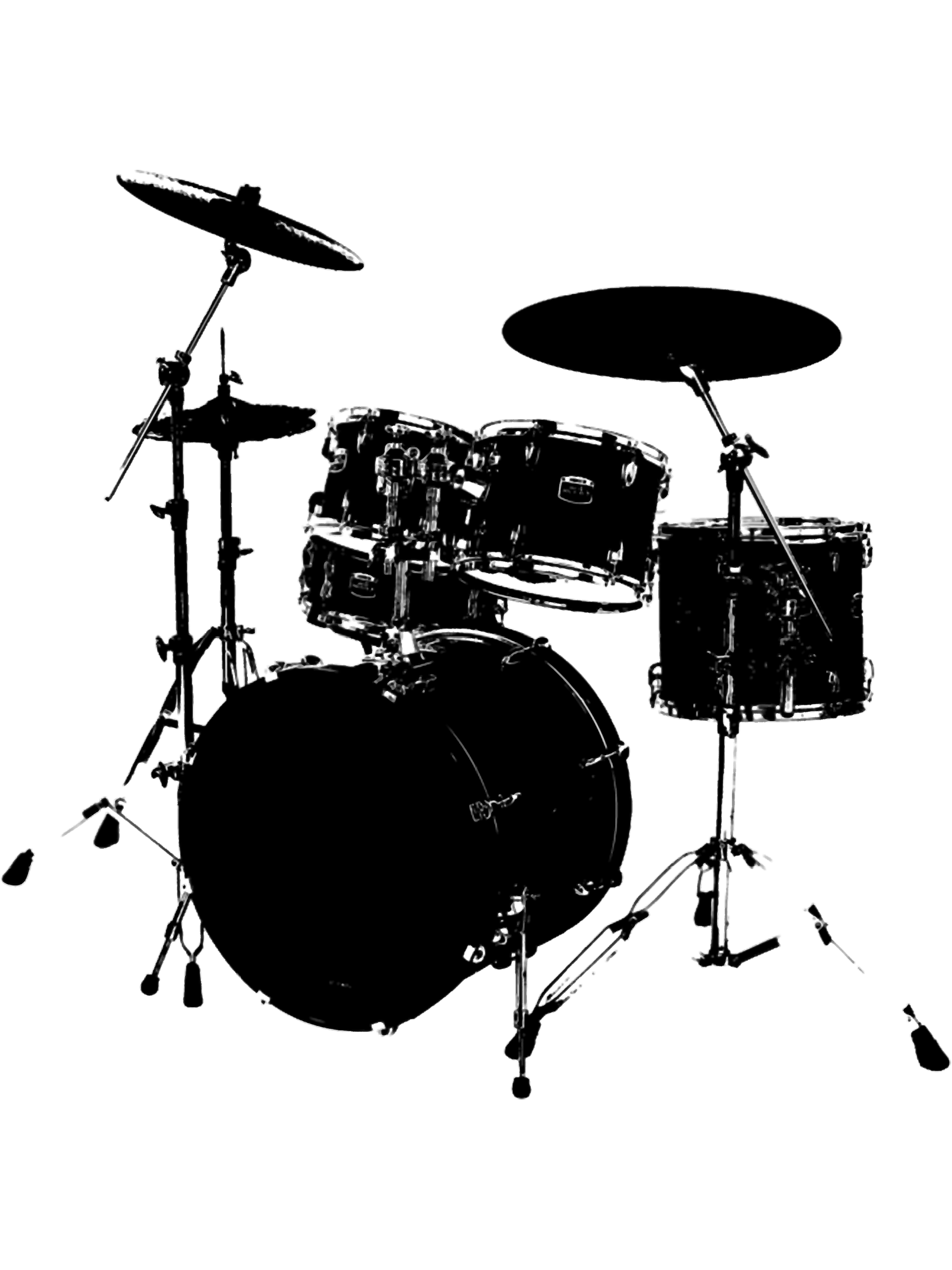 Drum Kit Stencil Print,Png, Png For Shirt, Png Files For Sub Inspire