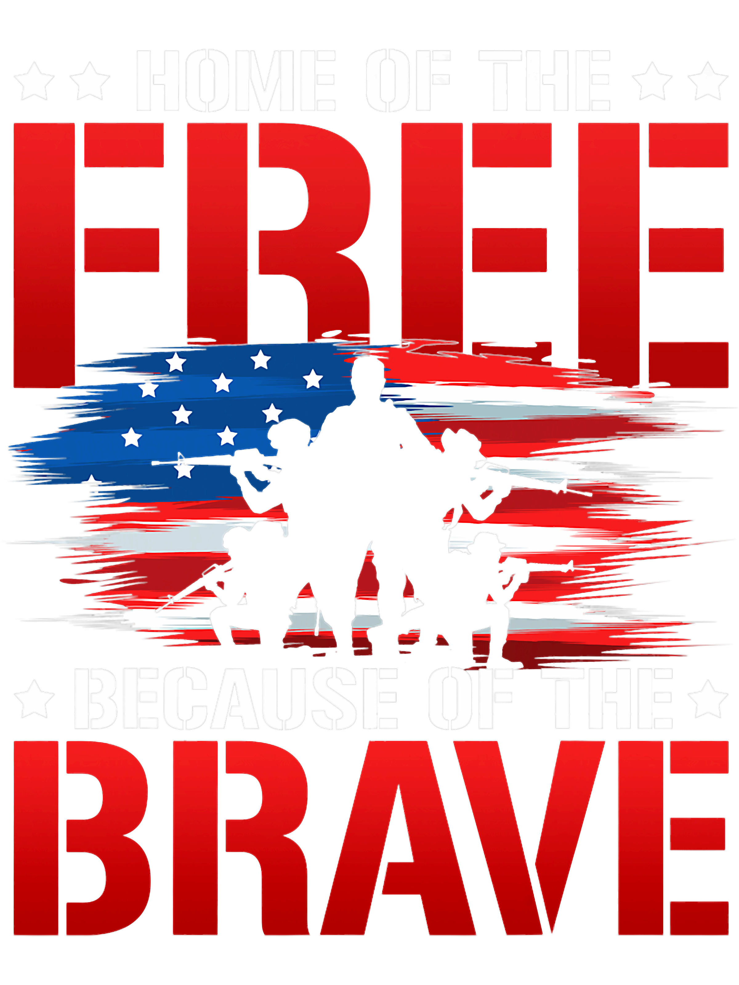 Mens Home Of The Free Because Of The Brave Veteran Proud Sol | Inspire ...