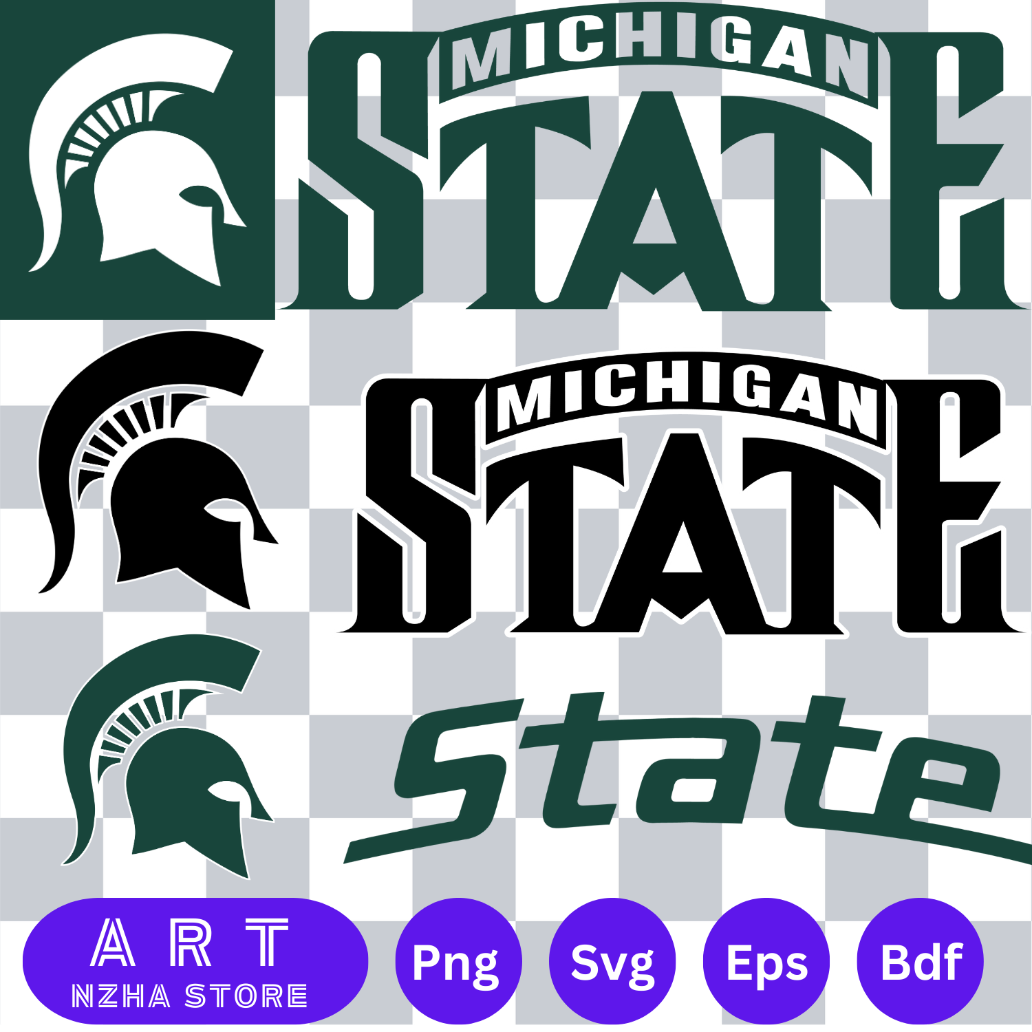 Bundle Logo Michigan State Spartans Svg, NCAA Logo Svg, Spor | Inspire ...