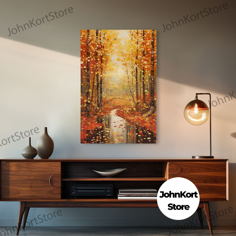 Forest Wall Art Trees Wall Art Fall Wall Print Canvas Pri Inspire