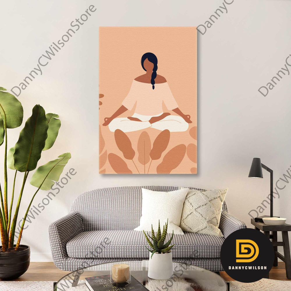 Custom Personalized Yoga Girl Horizontal Canvas - Gift Idea For Yoga Lovers - I Am Sensual, Bold