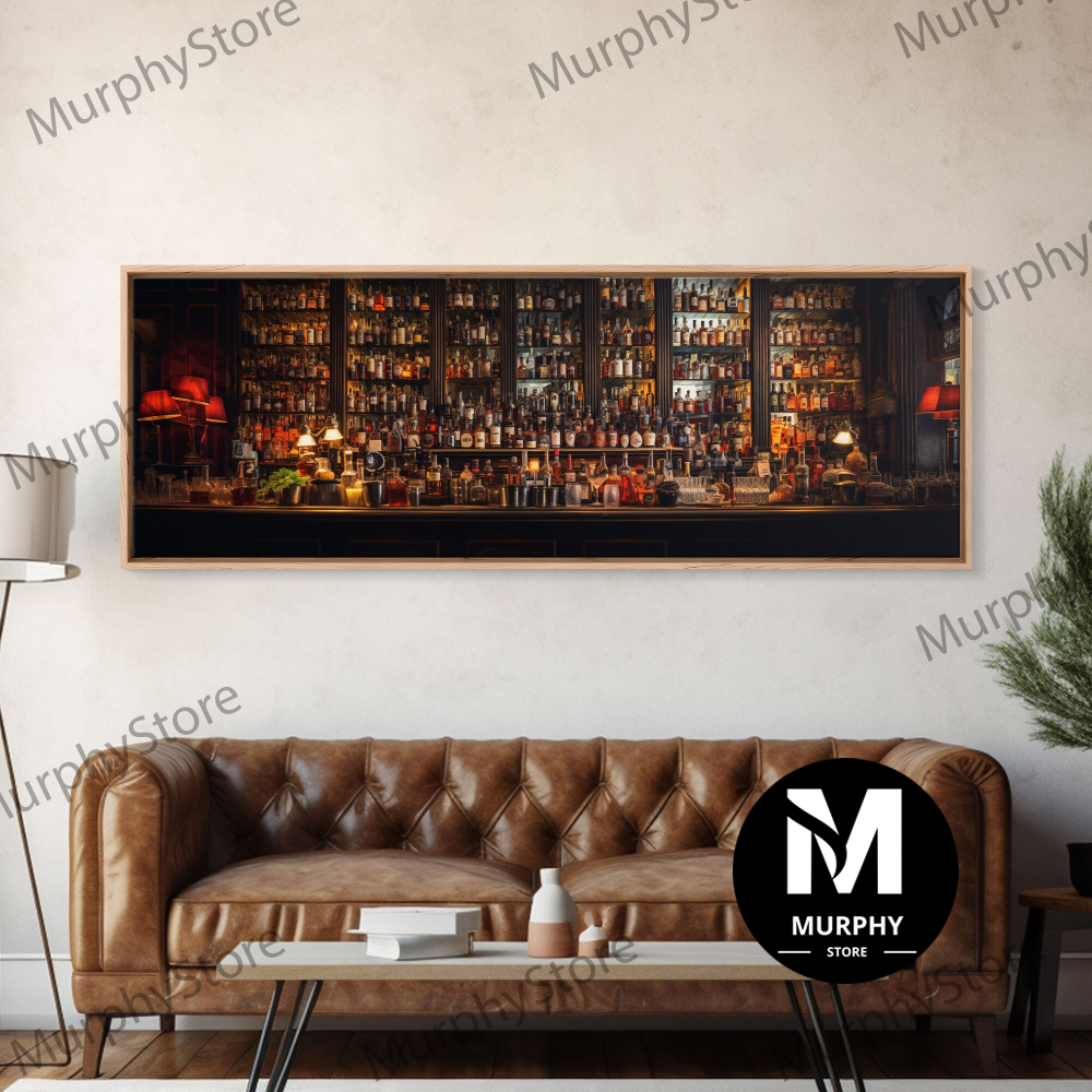 Decorative Wall Art, Bar Cart Decor, Framed Wall Art, Vintag Inspire