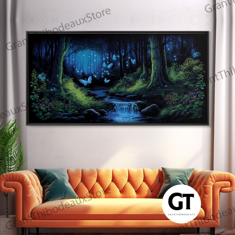 Enchanted Forest Painting, Fantasy Art, Fairy House, Fantasy | Inspire ...