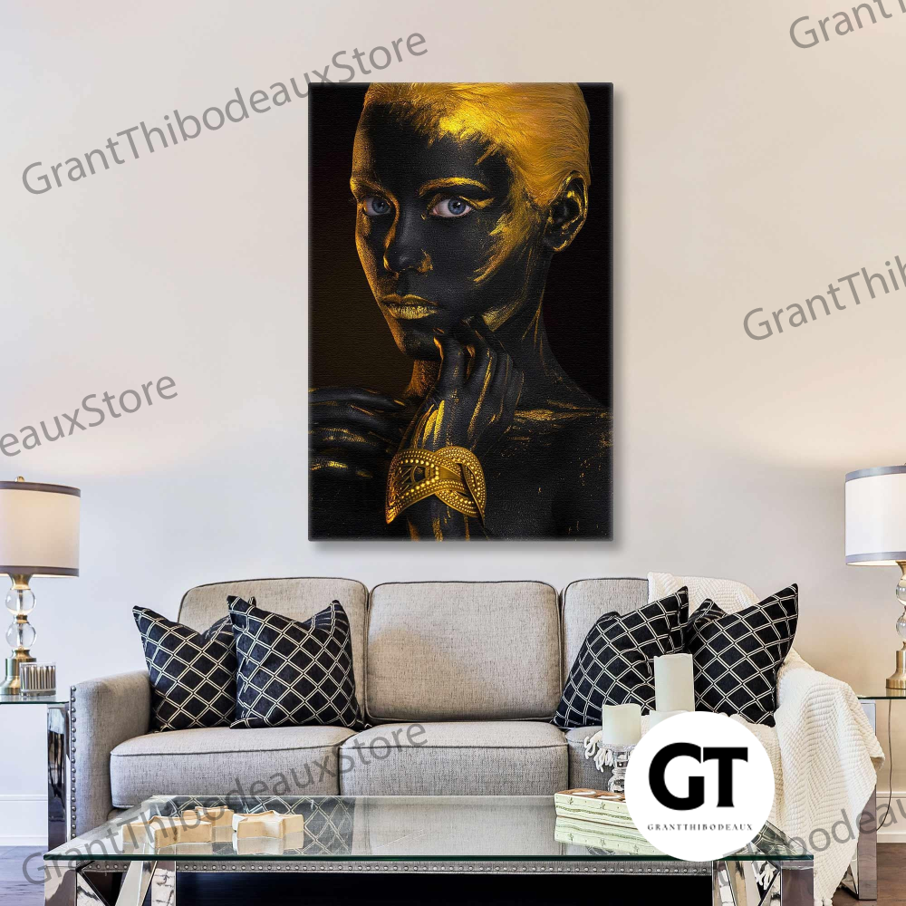 Gold Makeup Wall Art, Luxury Wall Decor, Woman Wall Art, Rol - Inspire ...