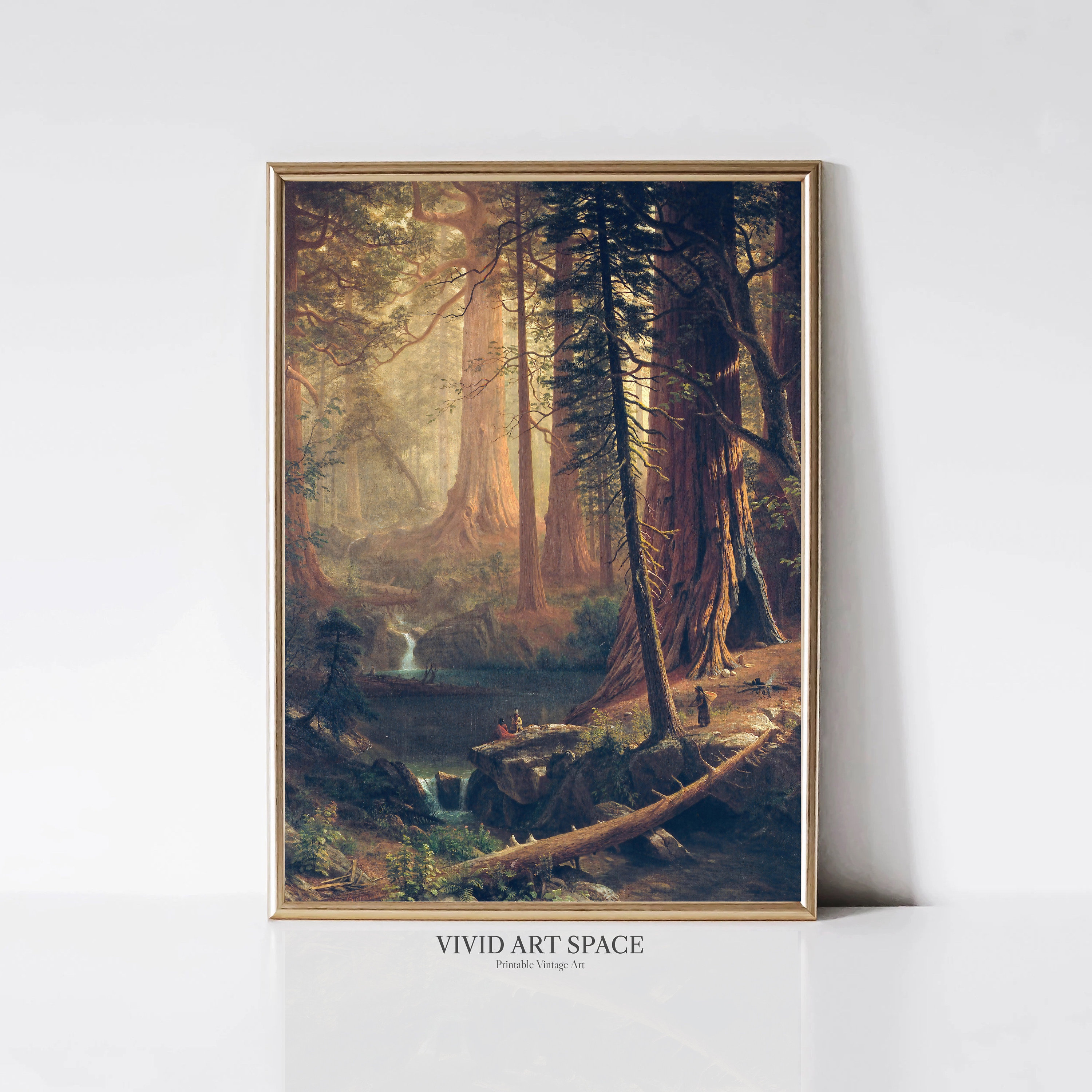 Giant Redwood Trees of California, Albert Bierstadt America - Inspire