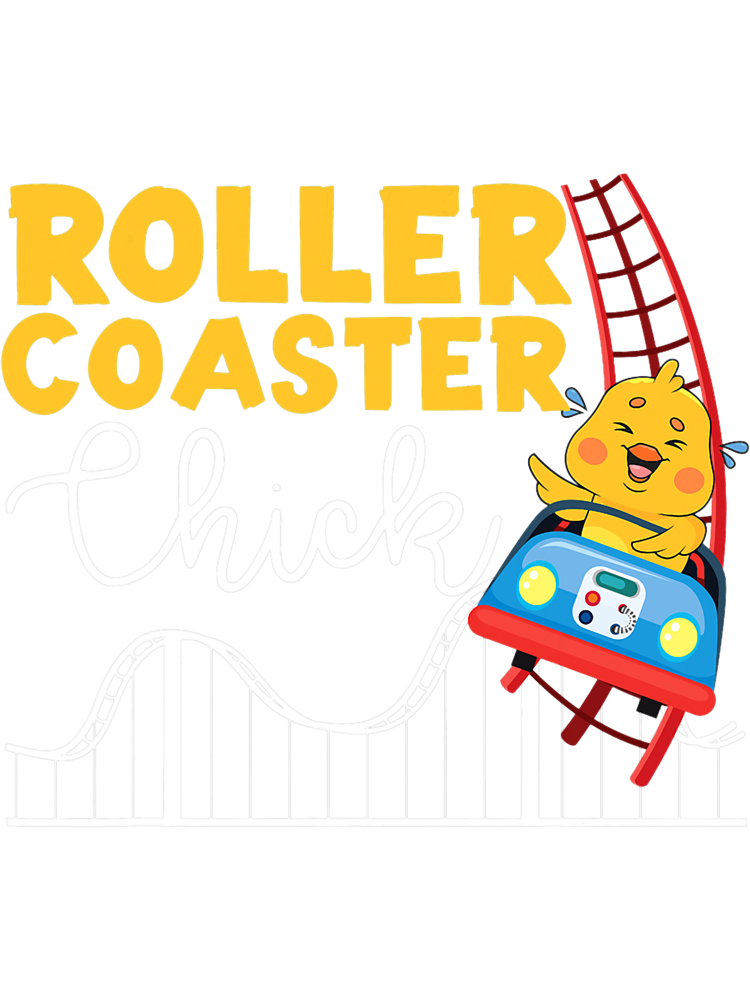 Roller Coaster Girl Chicken Roller Coaster Chick, Png, Png F | Inspire ...