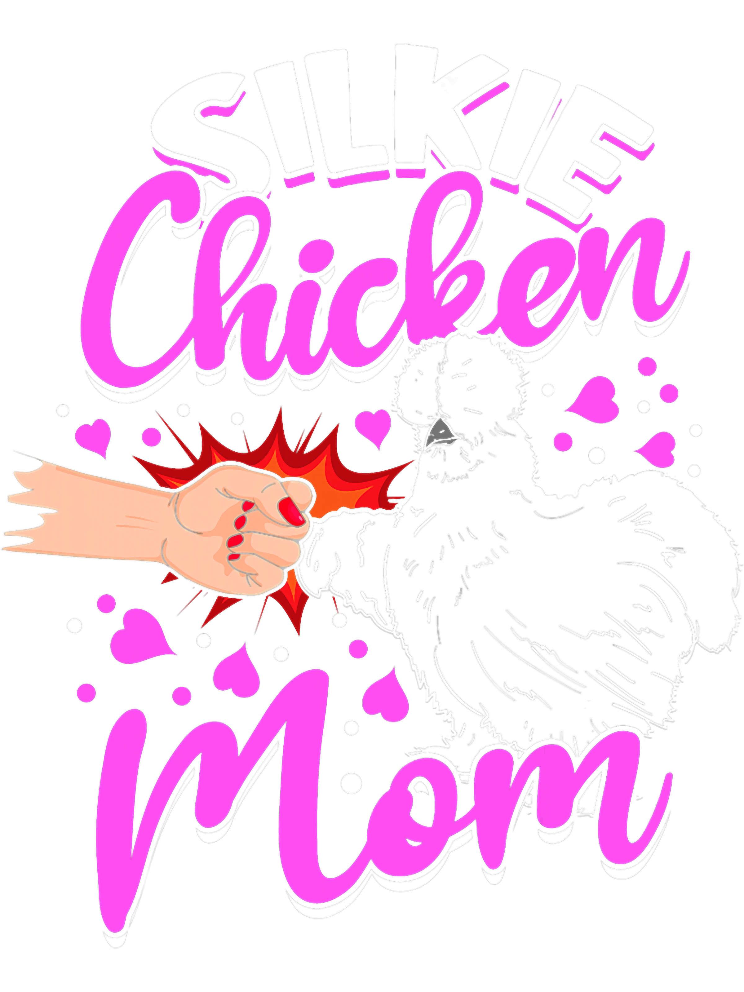 Silkie Chicken Mom Silkie Mama Silky Chicken Lover, Png, Png | Inspire ...
