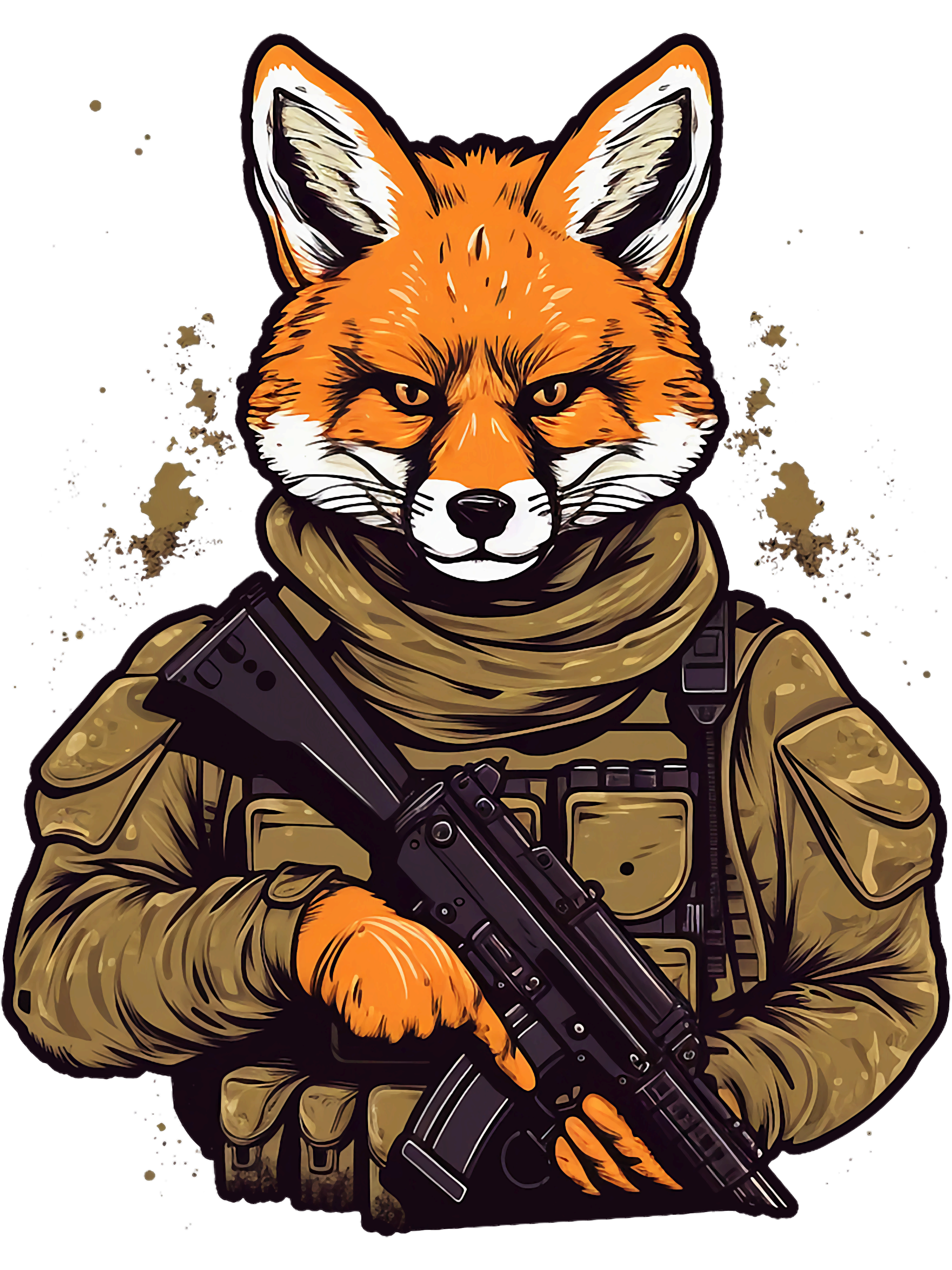 Fox Army Soldier Fox Army Military Fox, Png, Png For Shirt, Png Files | Inspire ...