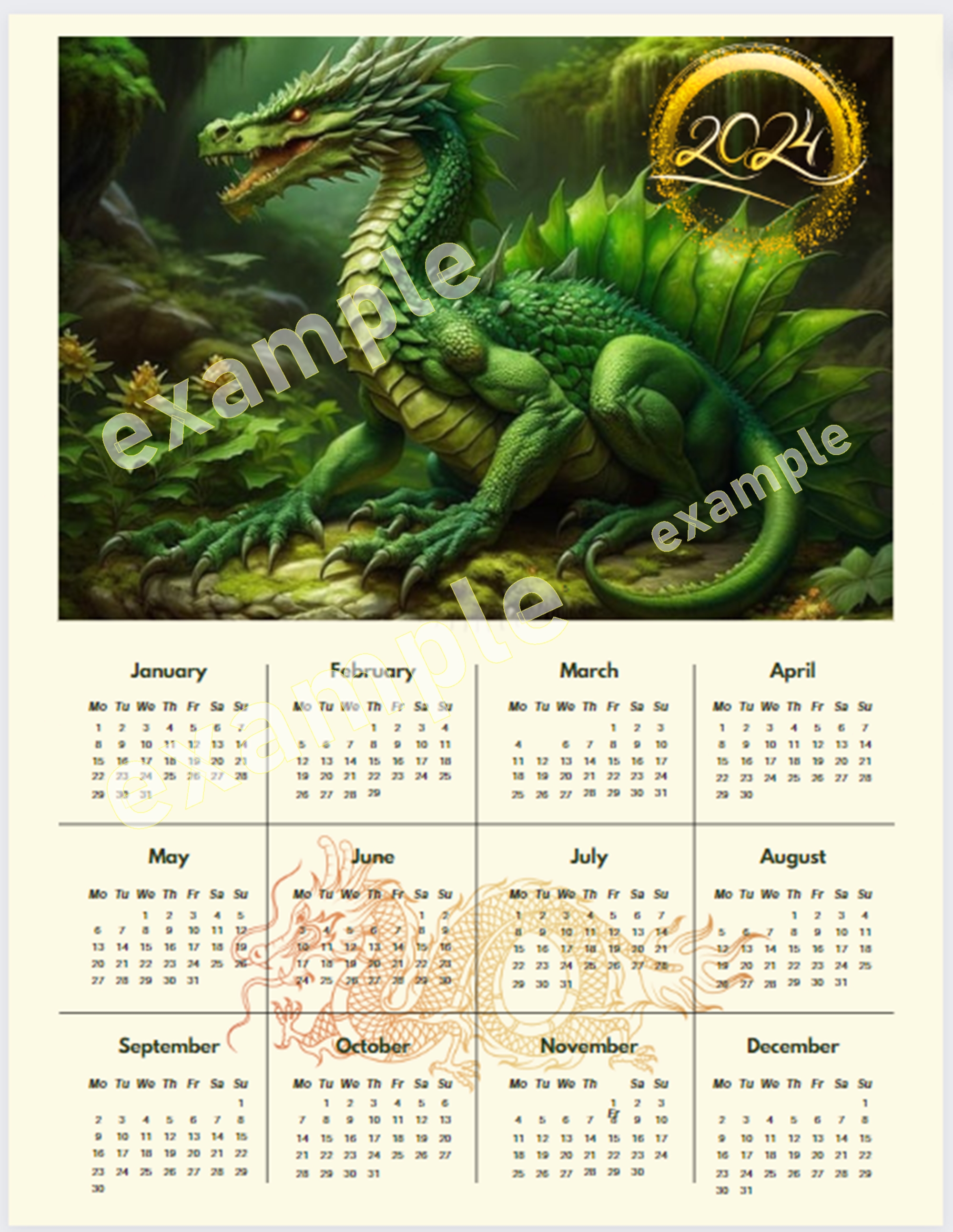 Dragon Calendars at Donna Hammonds blog