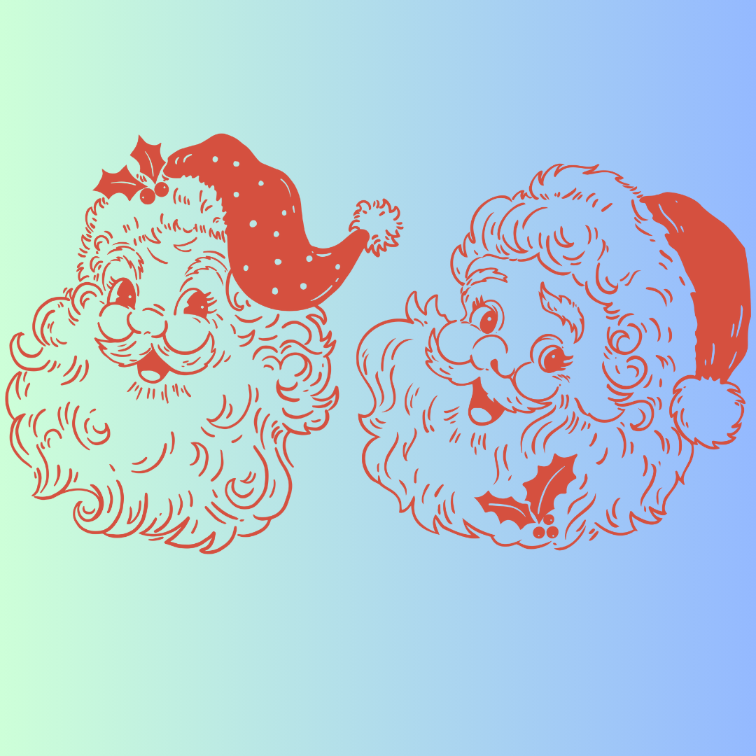 Santa Face SVG, Vintage Santa Svg, Santa Svg, Christmas svg, - Inspire
