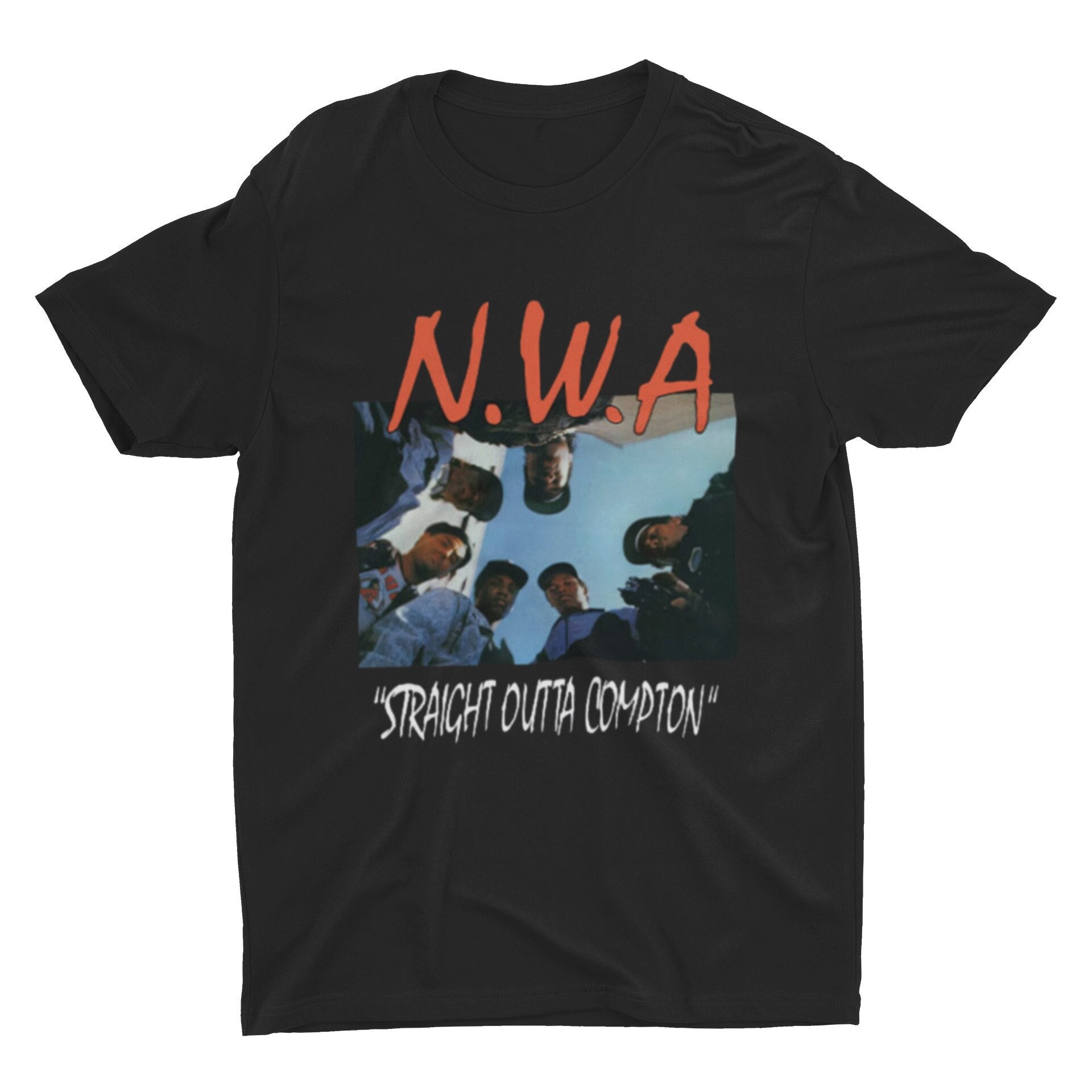NWA Iconic Straight Outta Compton T Shirt NWA T Shirt 90's - Inspire Uplift