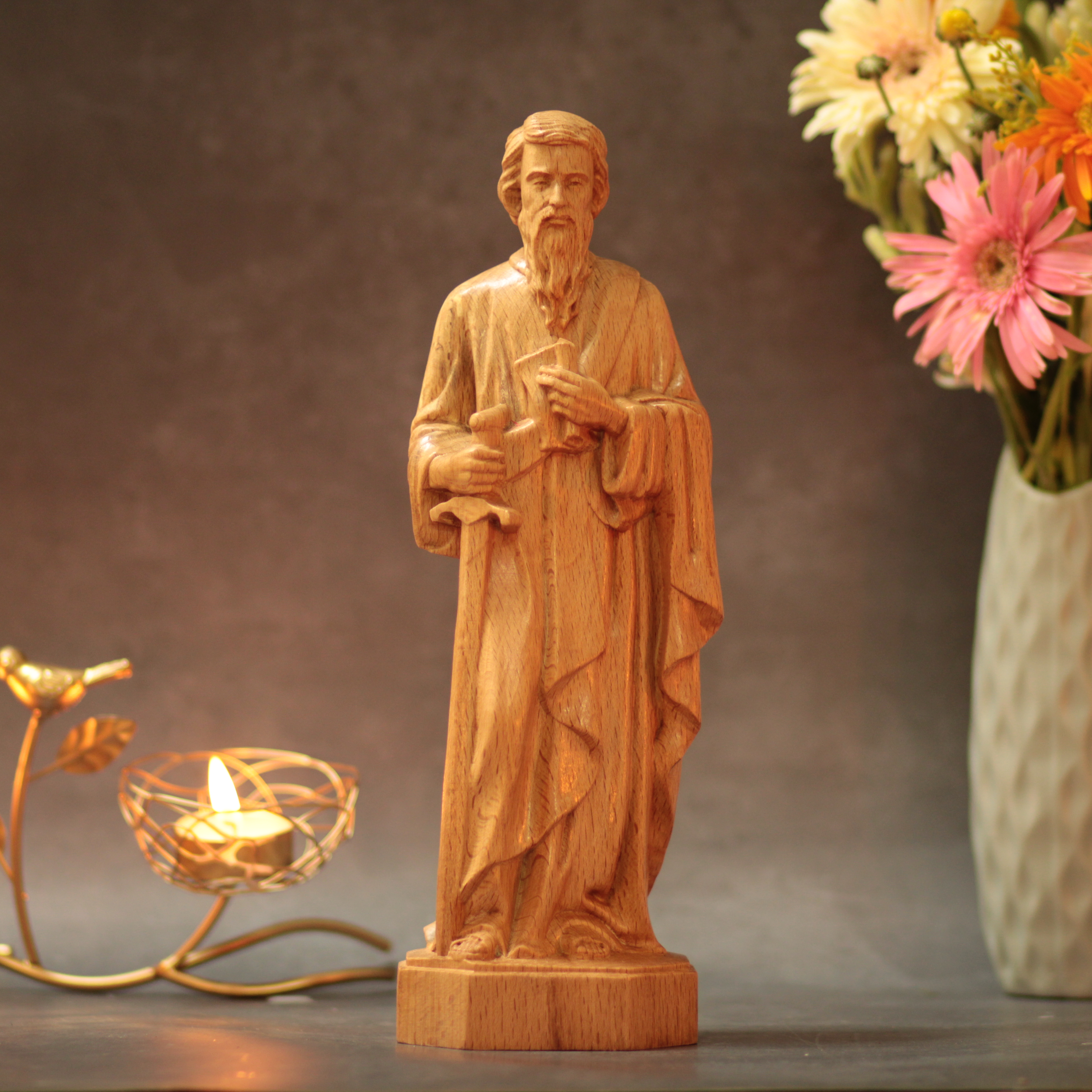 Saint Paul Figurine Religious Figurines Catholic Art Handmad | Inspire ...