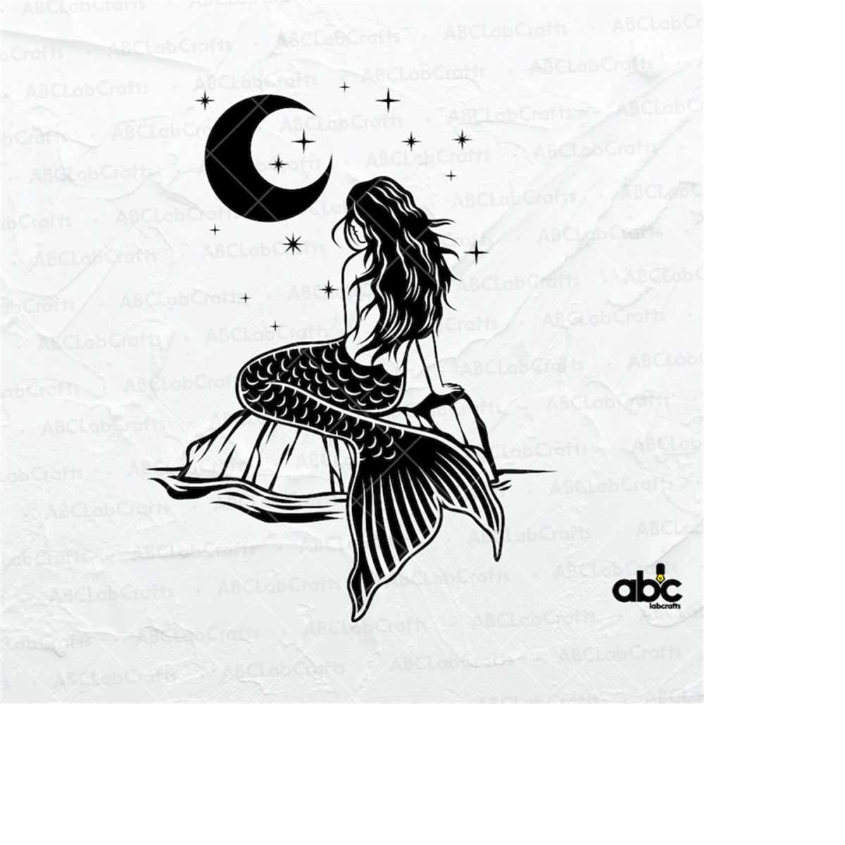 Mermaid Svg File | Mermaid Cut File | Mermaid Png | Cute Mer | Inspire ...