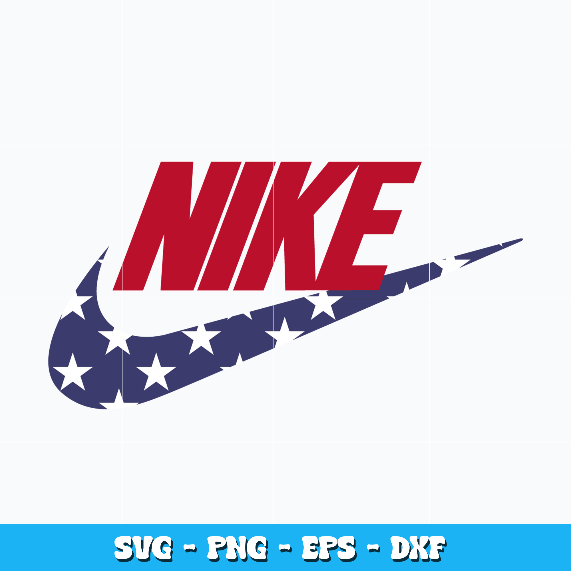 Nike Swoosh American Svg, Logo Brand svg, Nike svg, cartoon