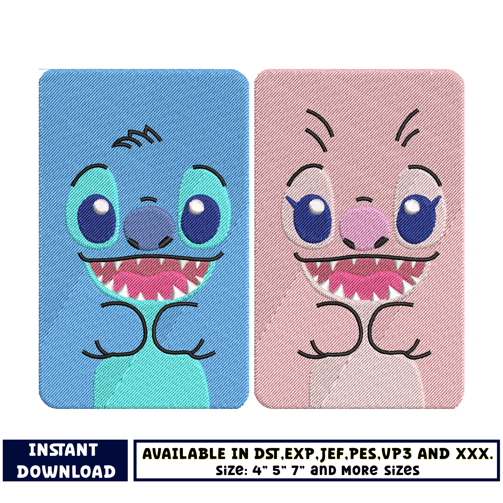 Stitch Rsa disney stitch angel embroidery design | Inspire Uplift