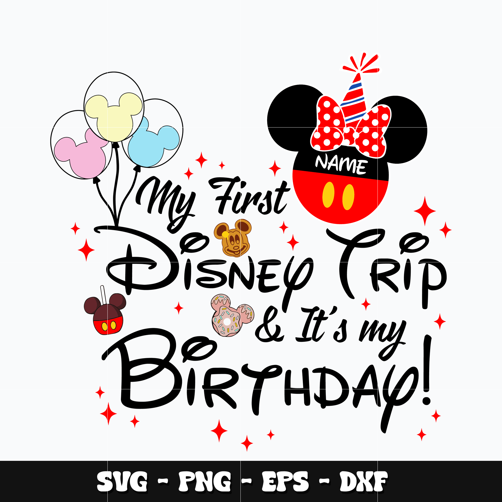 Minnie its my birthday Svg, Mickey svg, Disney svg, birthday | Inspire ...