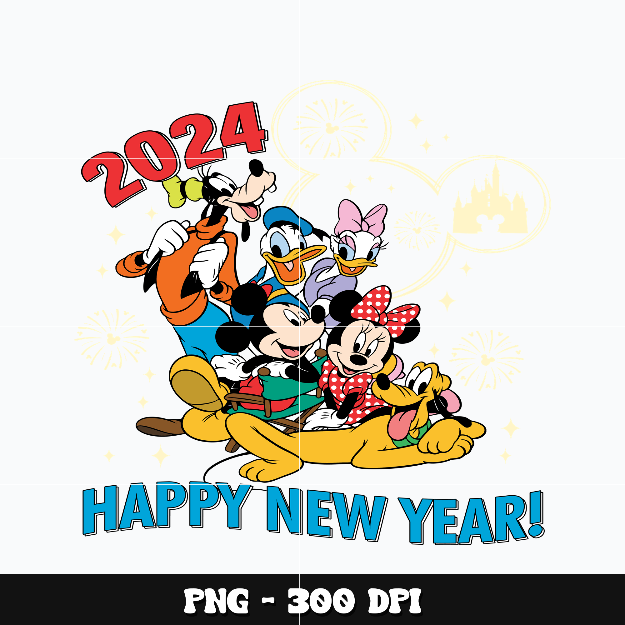 Mickey happy new year Png, Mickey Png, Disney Png, Png desig - Inspire ...
