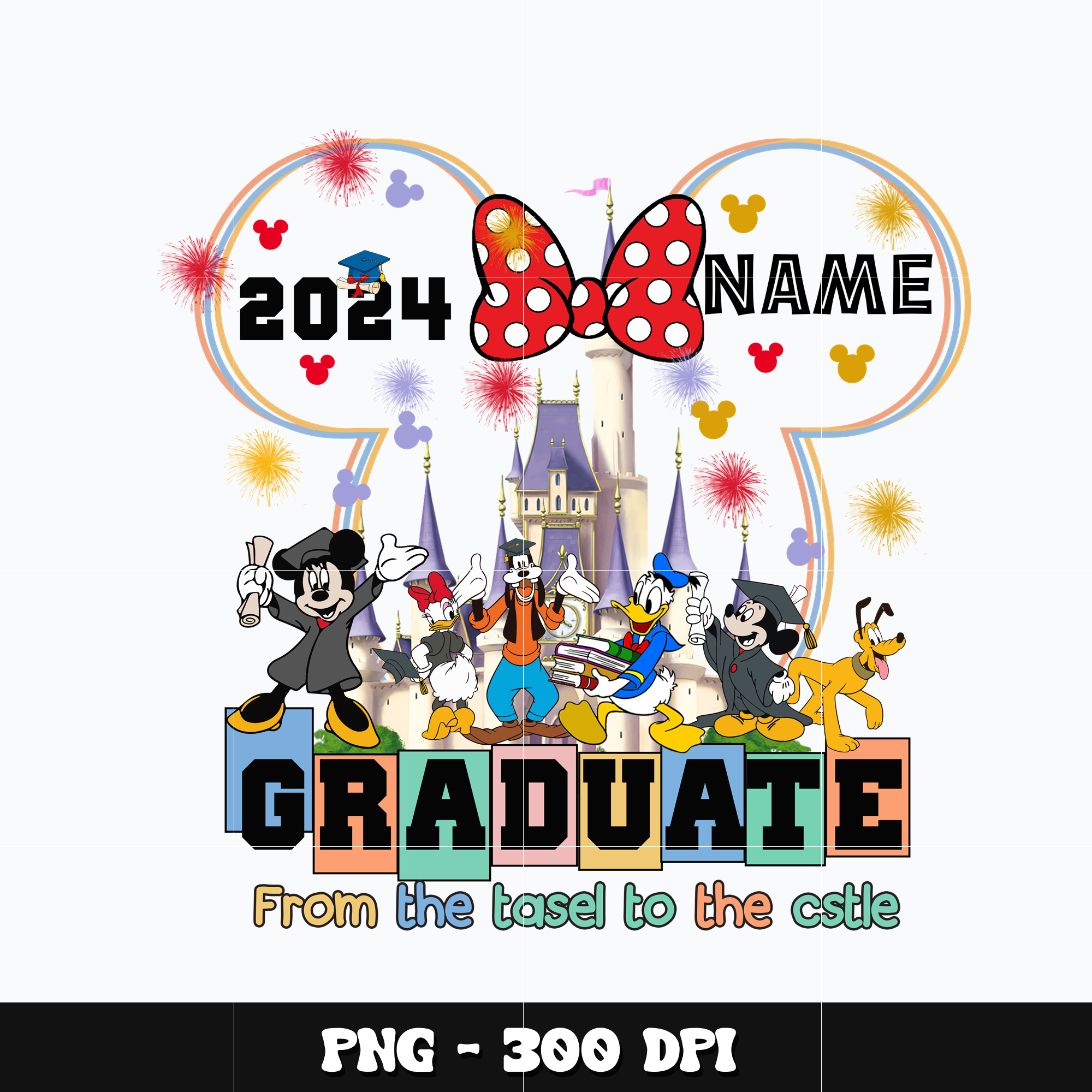 Minnie friends graduate 2024 Png, Mickey Png, Digital file p | Inspire ...