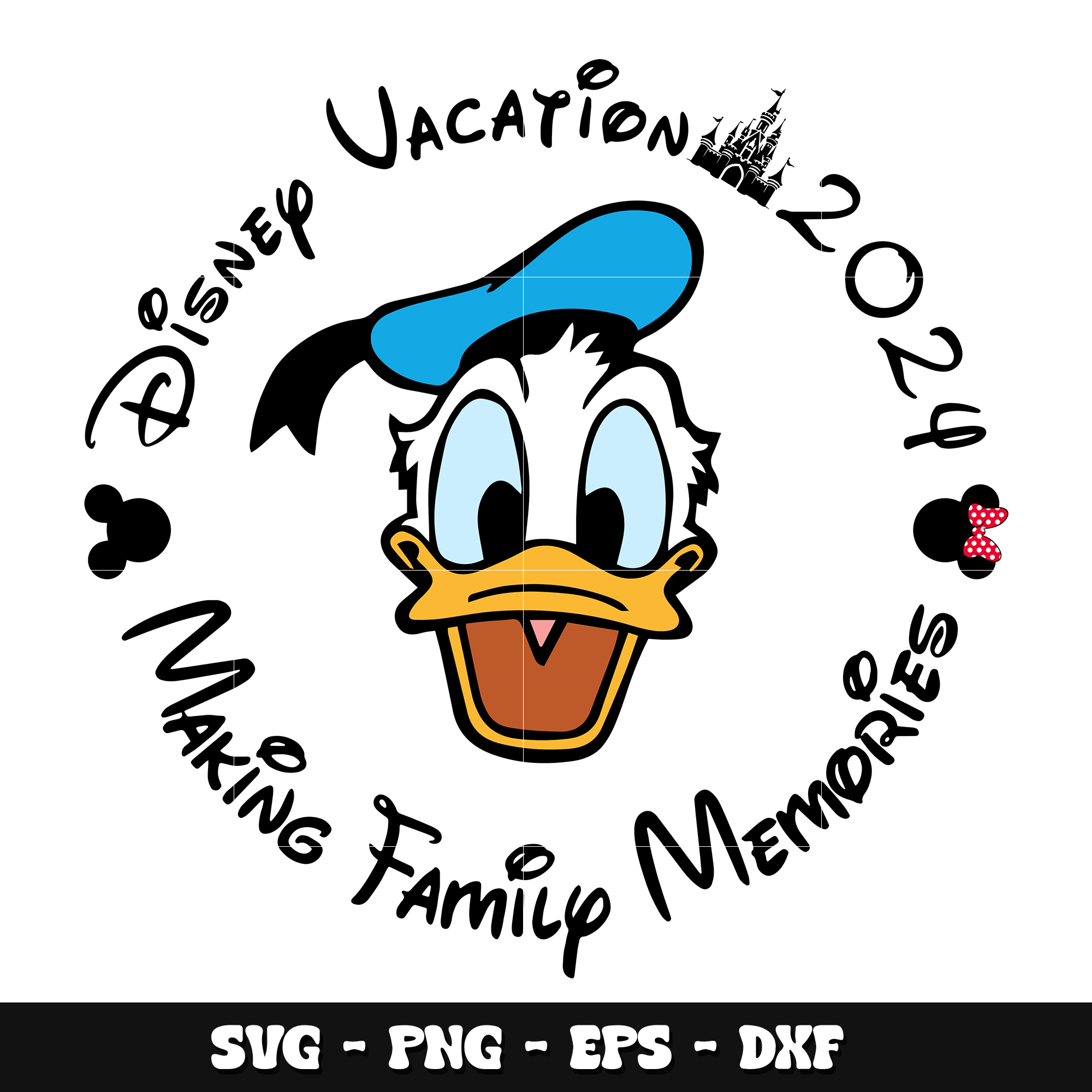 Donald disney family vacation 2024 svg | Inspire Uplift