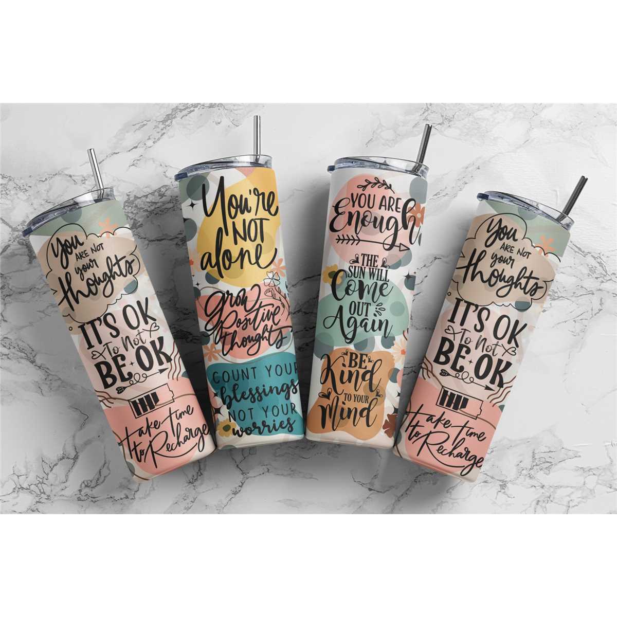 Positive Affirmations Tumbler - Inspire Uplift