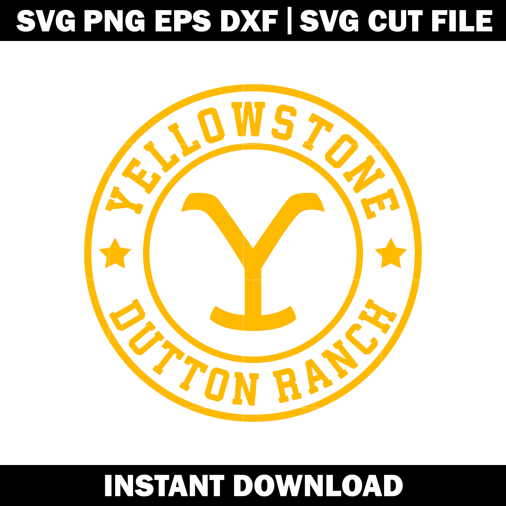 Yellowstone Dutton Ranch svg, Yellowstone file svg, logo shi | Inspire ...