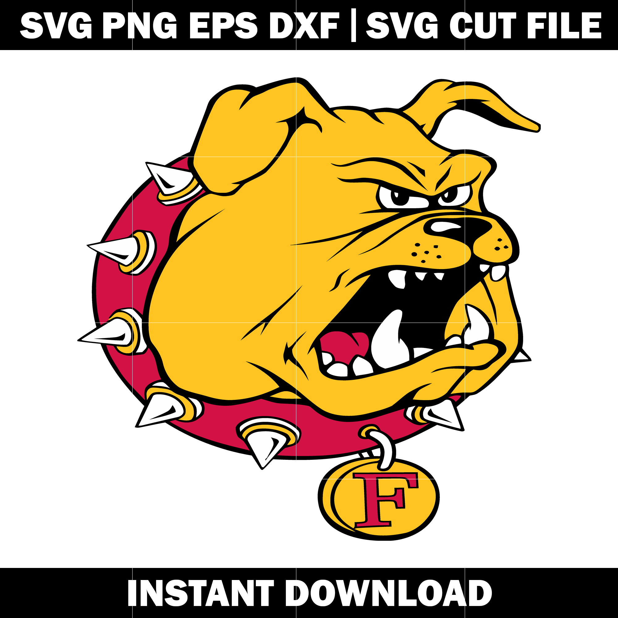 Ferris State Bulldogs Logo Svg, Ncaa png, Logo Sport svg, lo Inspire