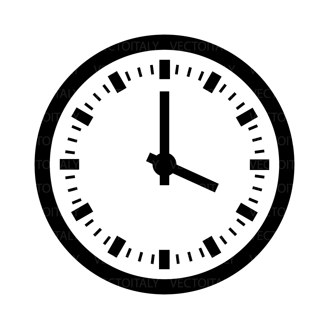 Clock illustrated in vector and available in SVG, PDF, Eps, | Inspire ...