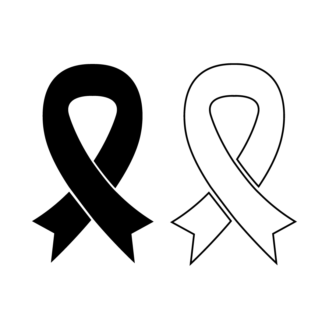 Cancer ribbon illustrated in vector and available in SVG, PD | Inspire ...