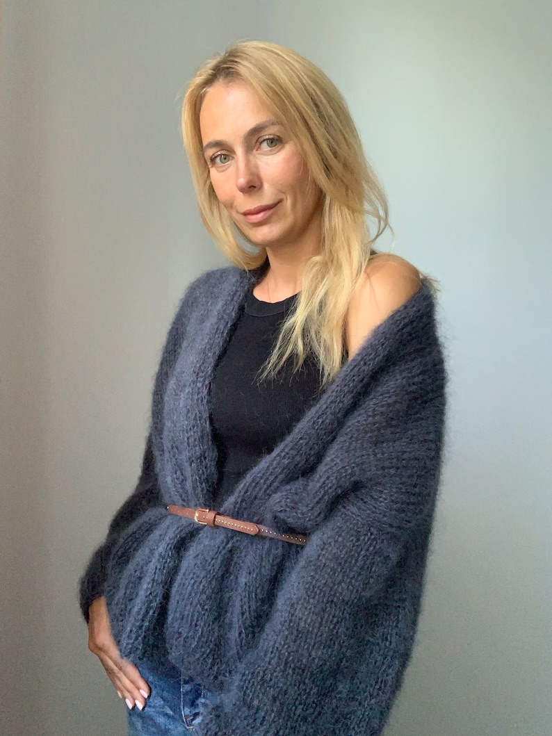 Raina Cardigan In Dark Grey