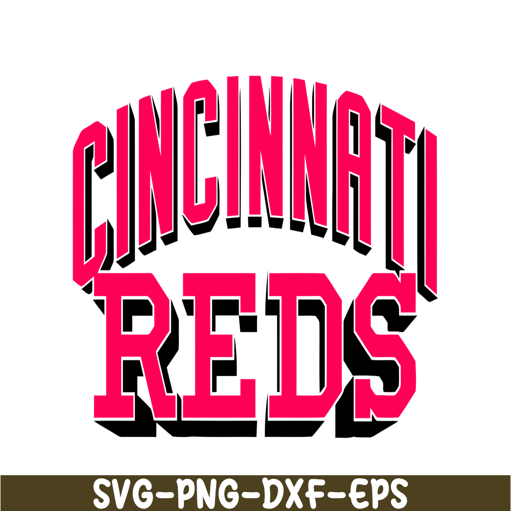 Cincinnati Reds The Red Text SVG PNG DXF EPS AI, Major Leagu | Inspire ...