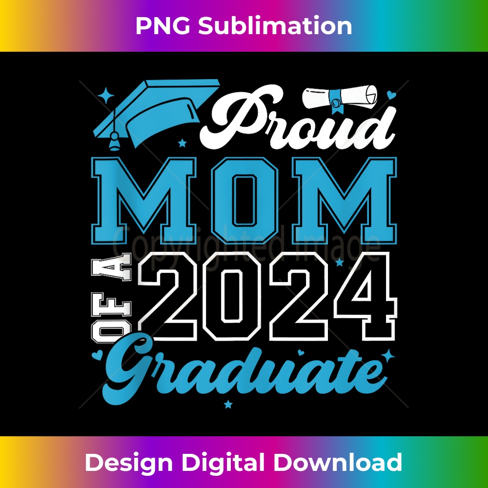 Proud Mom Of A 2024 Graduate Funny Family Senior Graduation - Inspire ...