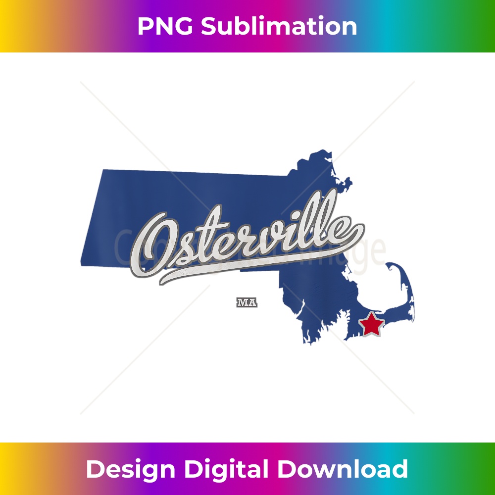 Osterville Massachusetts MA Map SublimationOptimized PNG Inspire