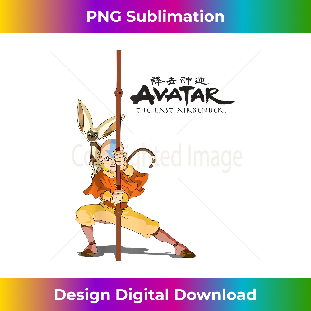 Avatar The Last Airbender Aang Momo - Sublimation-Optimized | Inspire ...
