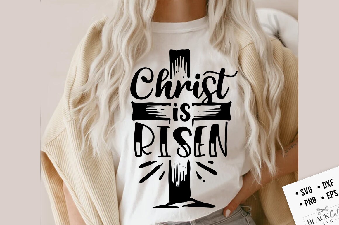 Christ is Risen svg, Religious Easter SVG, Christian Easter | Inspire ...