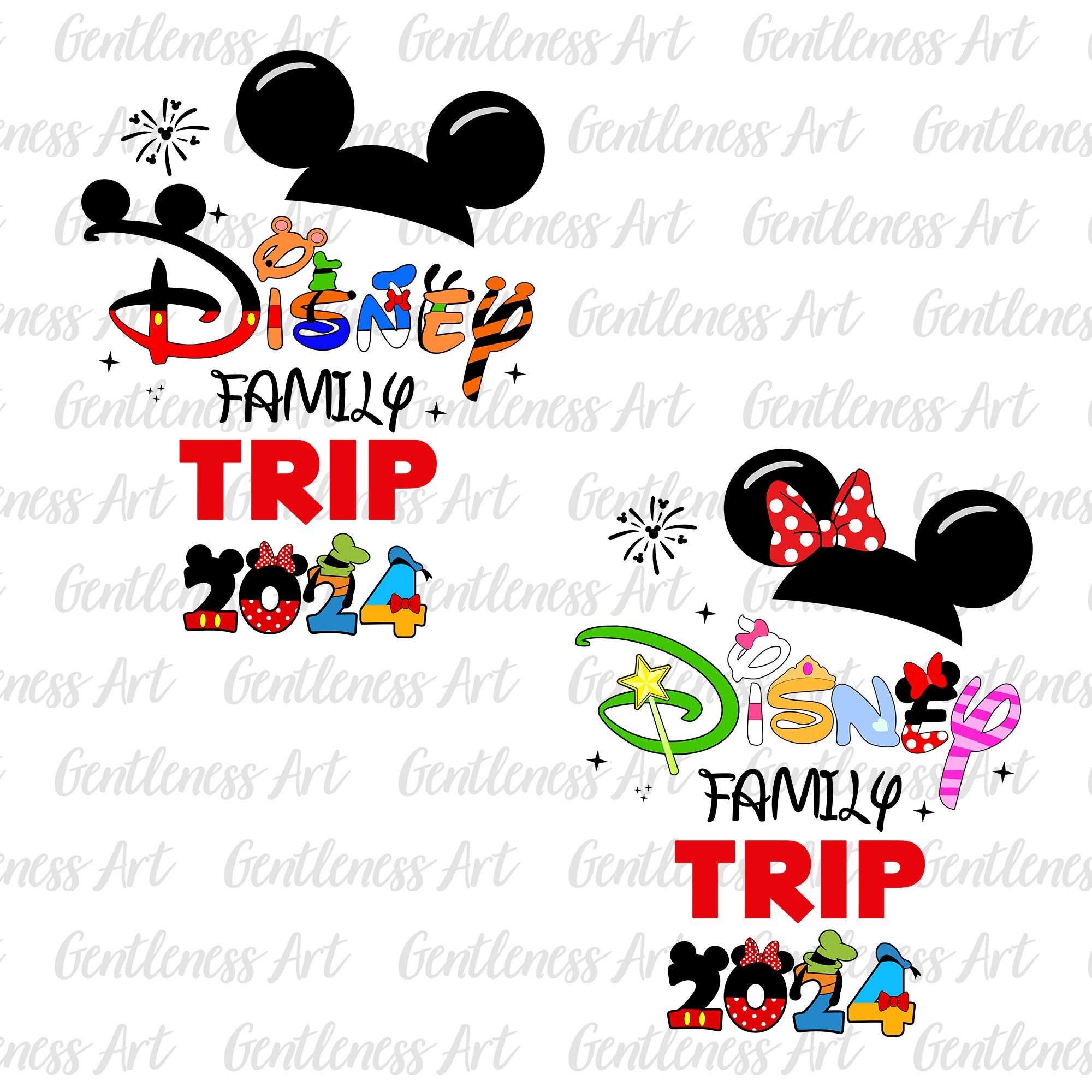 Bundle Family Vacation 2024 Svg Png, Magical Kingdom Svg, Fa - Inspire ...