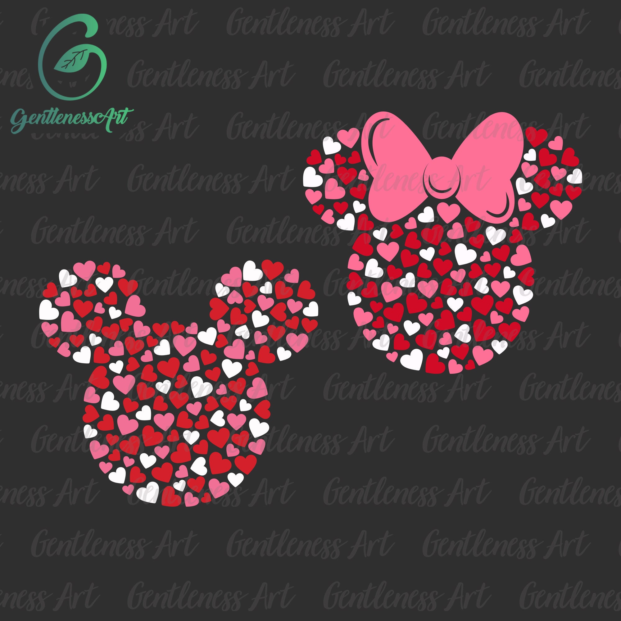 Mouse Icon Red Heart Svg Png, Valentine Day Svg, Conversatio | Inspire ...