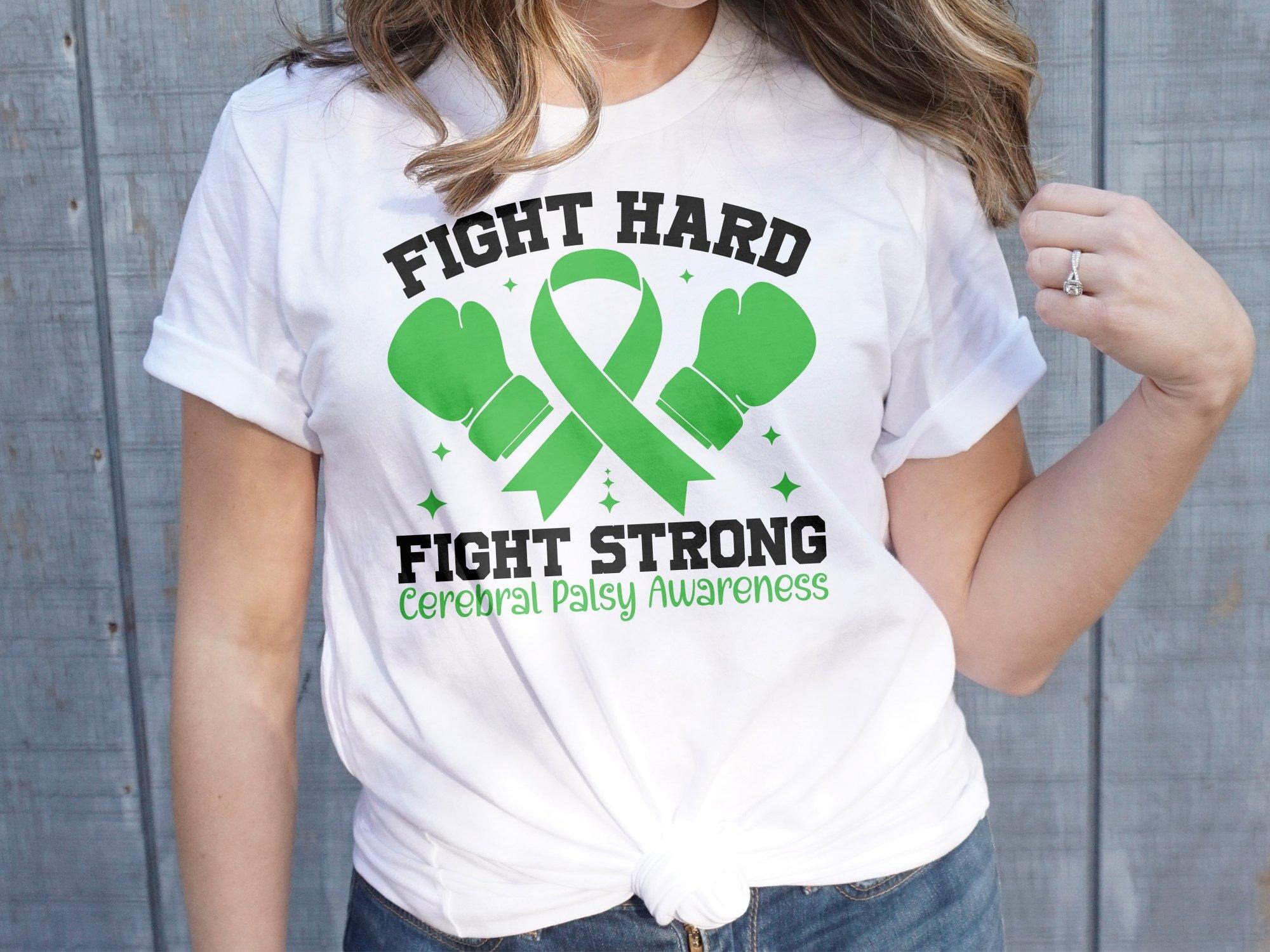 Cerebral Palsy Awareness Svg Png, Fight Hard Fight Strong Sv - Inspire ...