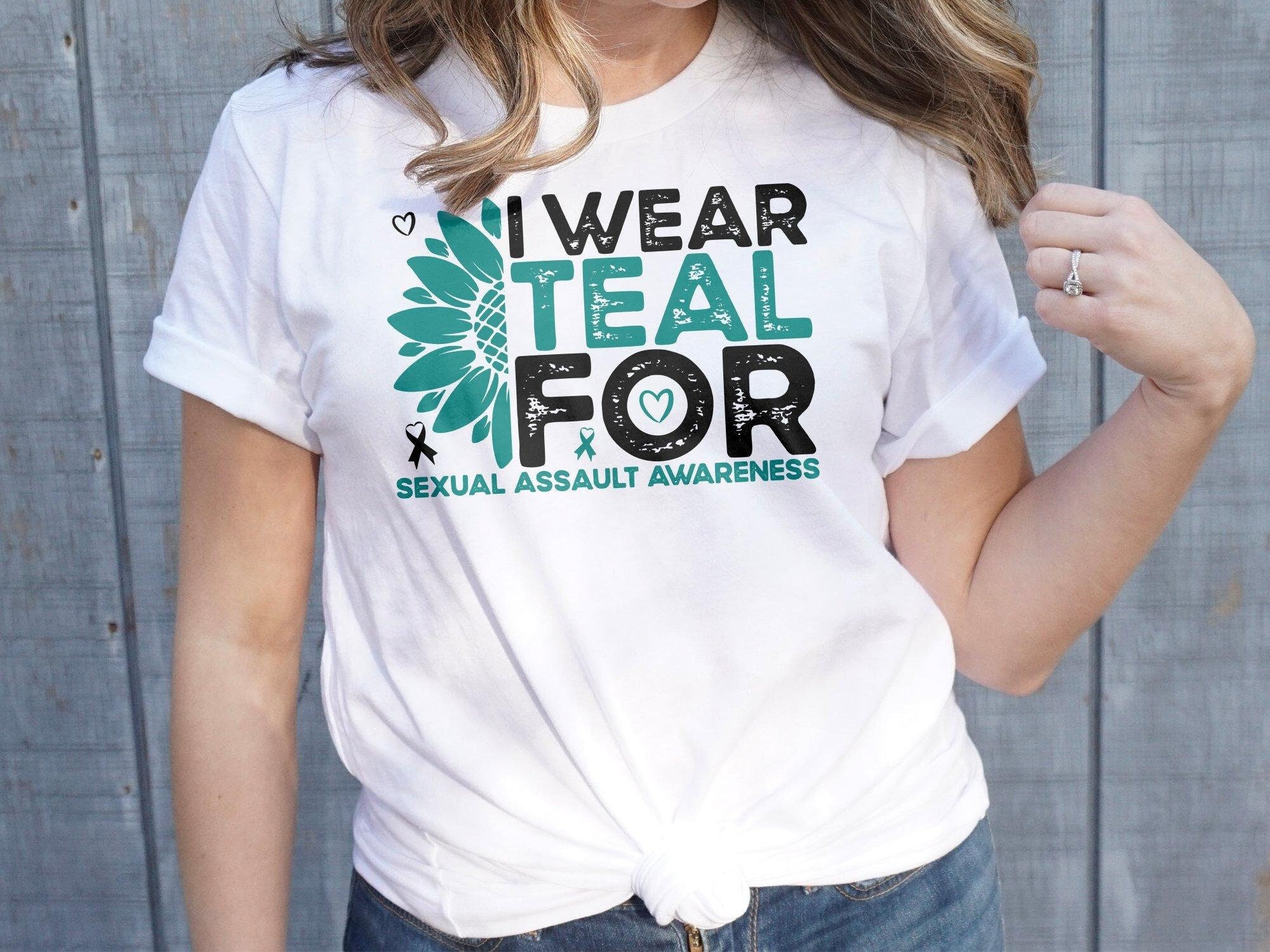 Sexual Assault Awareness Svg Png, I Wear Teal for Sexual Ass - Inspire ...
