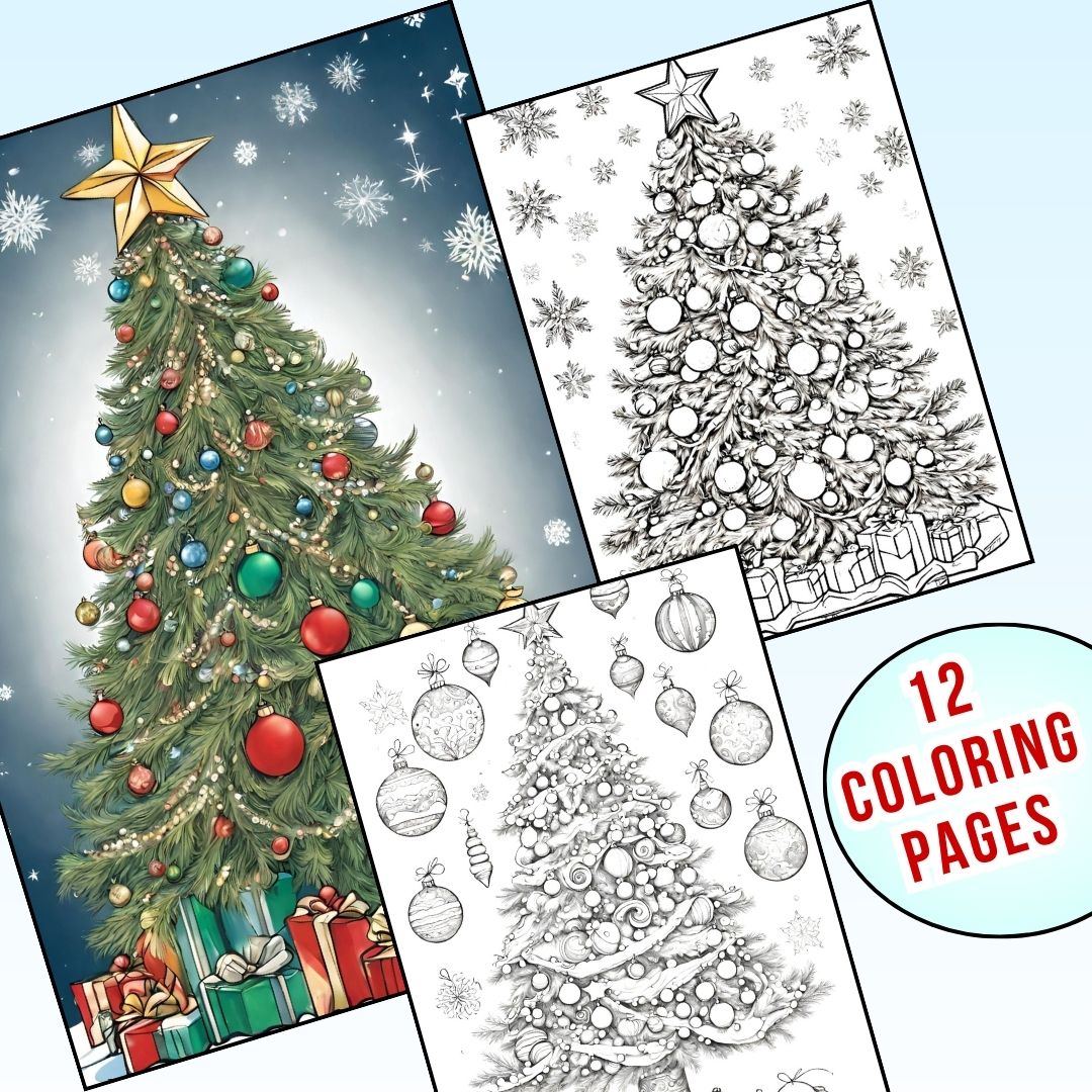 12 Fun and Giant Christmas Tree Coloring Pages | Inspire Uplift