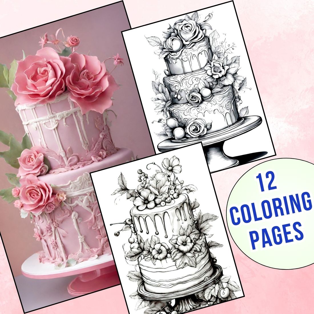12 Delicious Birthday Cake Coloring Sheets | Perfect for Par | Inspire