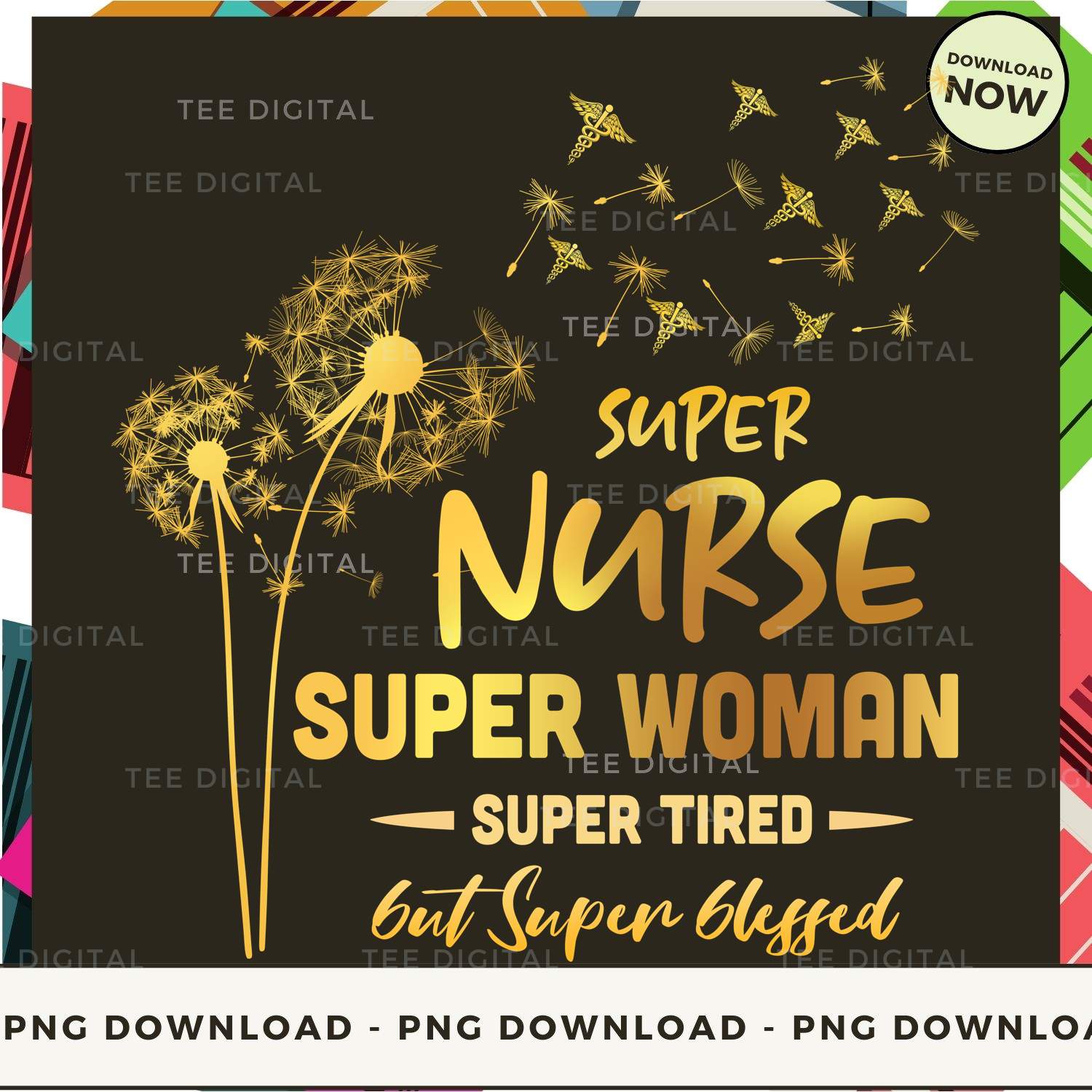 Digital | Super Nurse Supper Woman PNG Download, PNG File, - Inspire Uplift