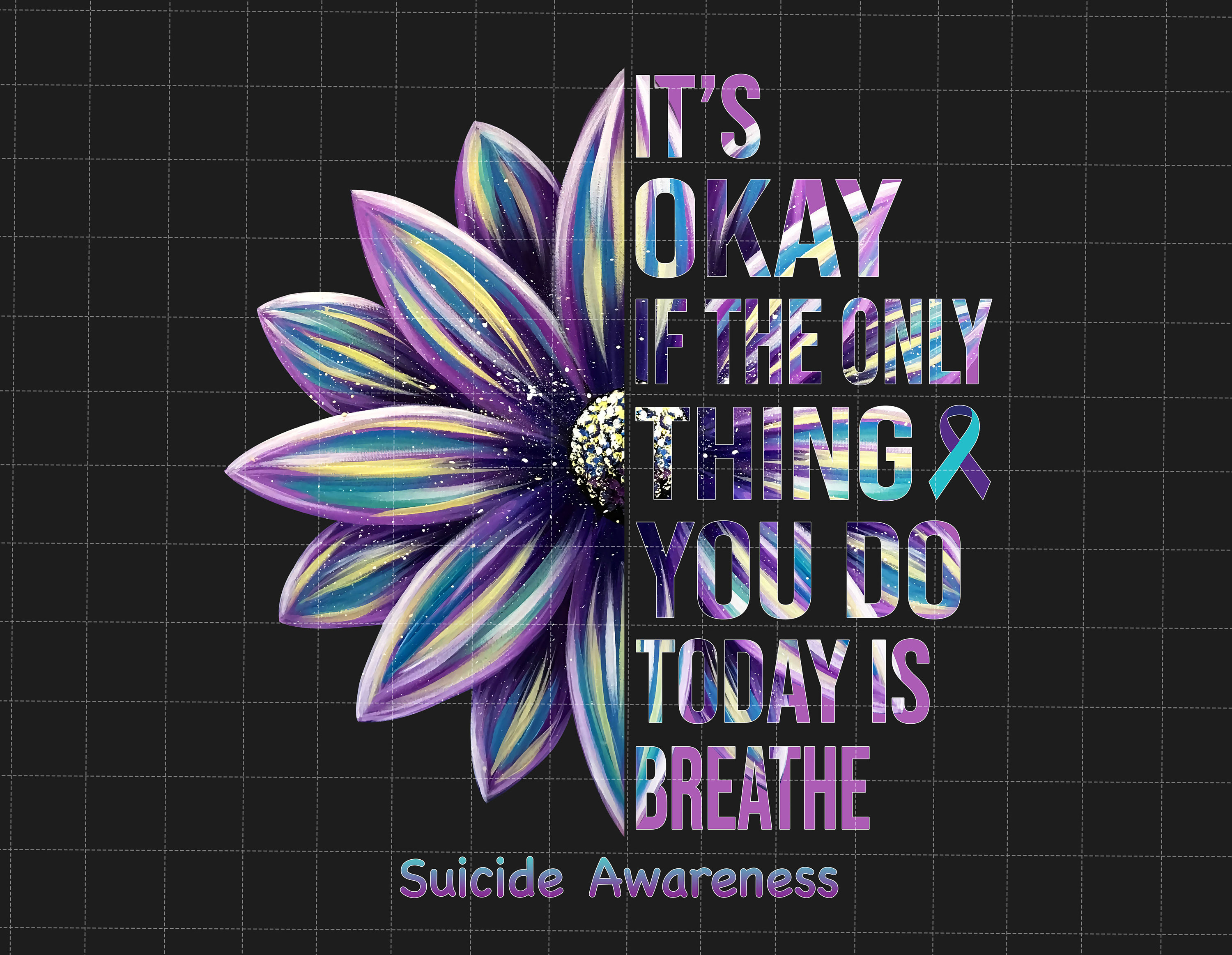 Its Okay If The Only Thing You Do Today Is Breathe Png, Semi | Inspire ...