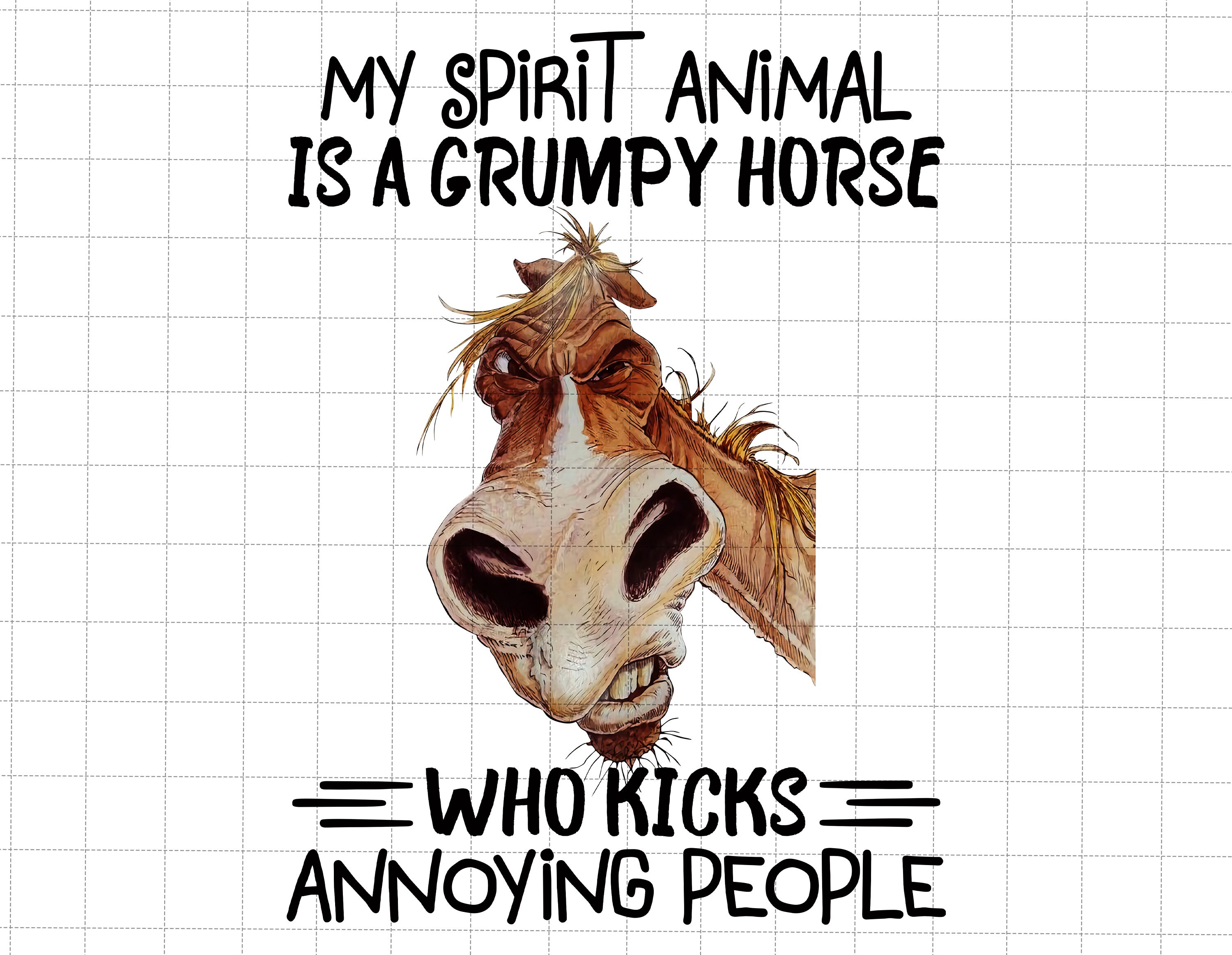 My Spirit Animal Is A Grumpy Horse Who Kicks Annoying People | Inspire ...