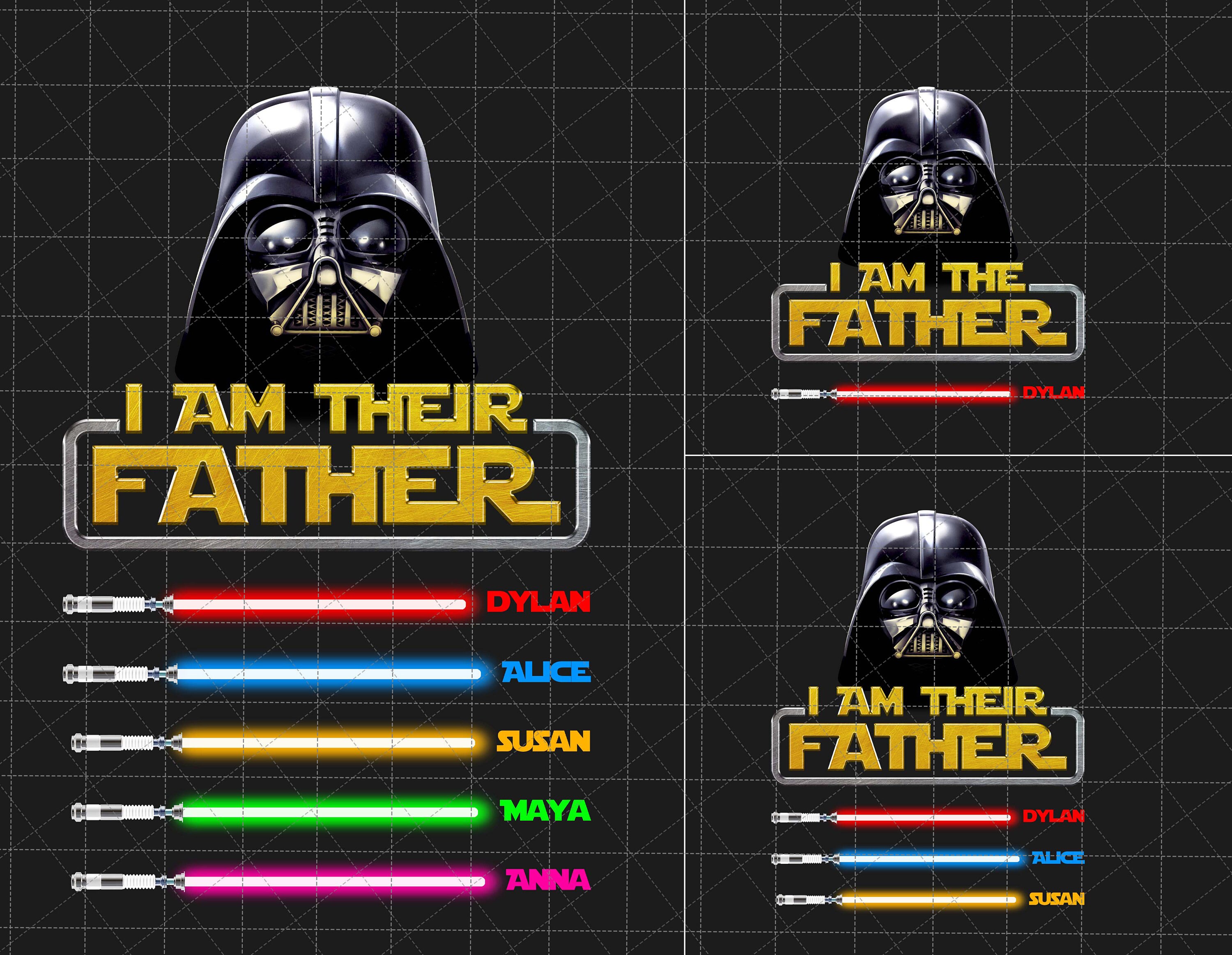 Personalized I Am Their Father Png, Custom Kids Name Png, Li | Inspire ...