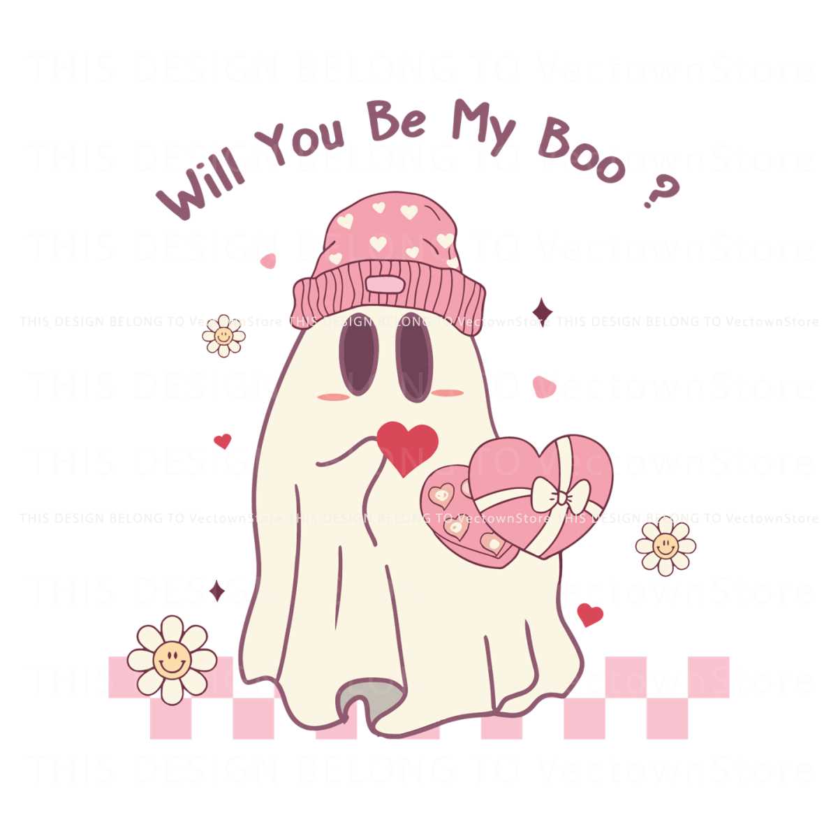 Valentine Ghost Will You Be My Boo SVG, Trending Digital Fil | Inspire ...