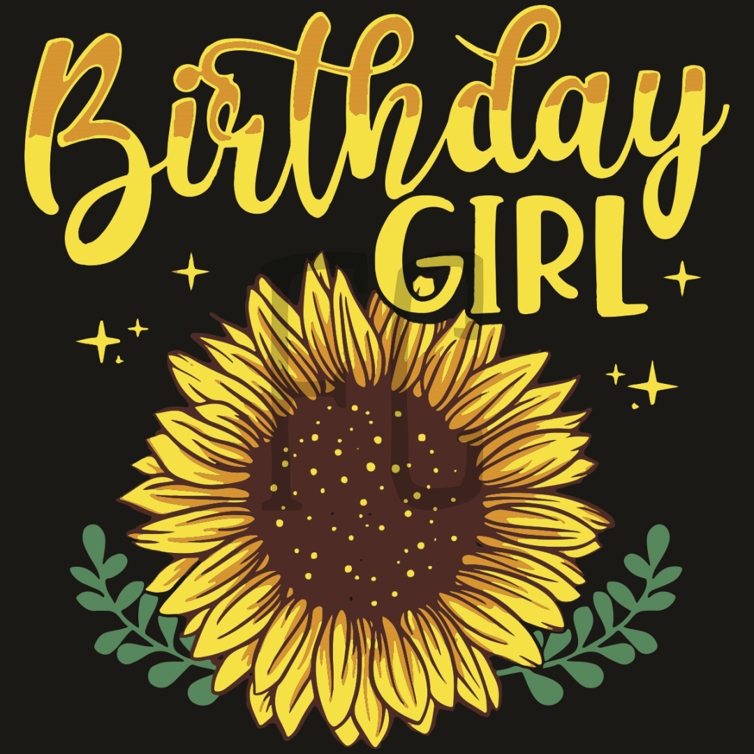 Sunflower Birthday Girl Svg, Birthday Svg, Sunflower Svg, Su Inspire