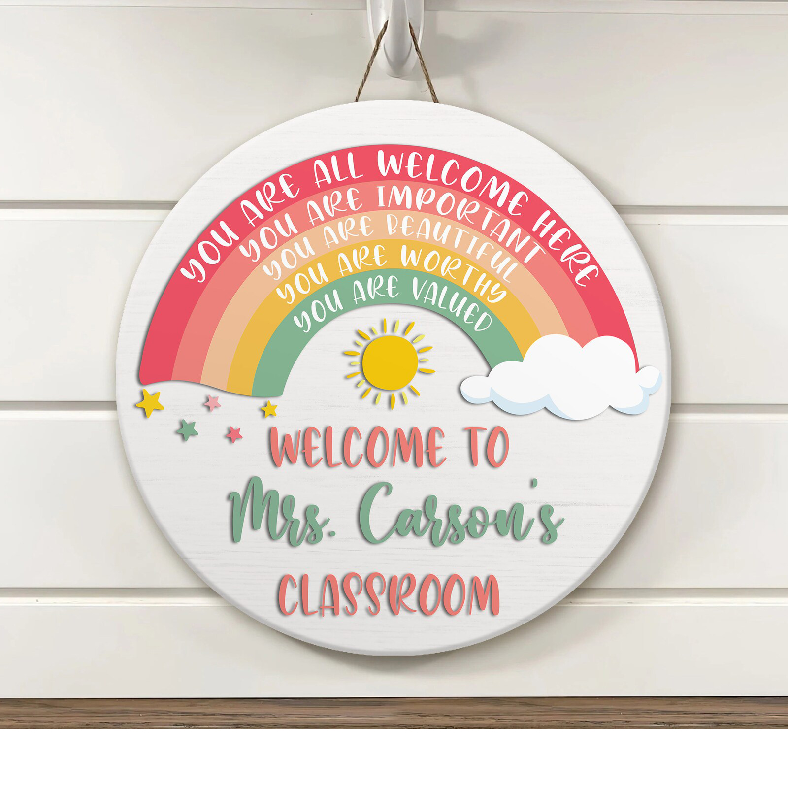Personalized Classroom Door Sign, Teachers Appreciation Gift | Inspire ...
