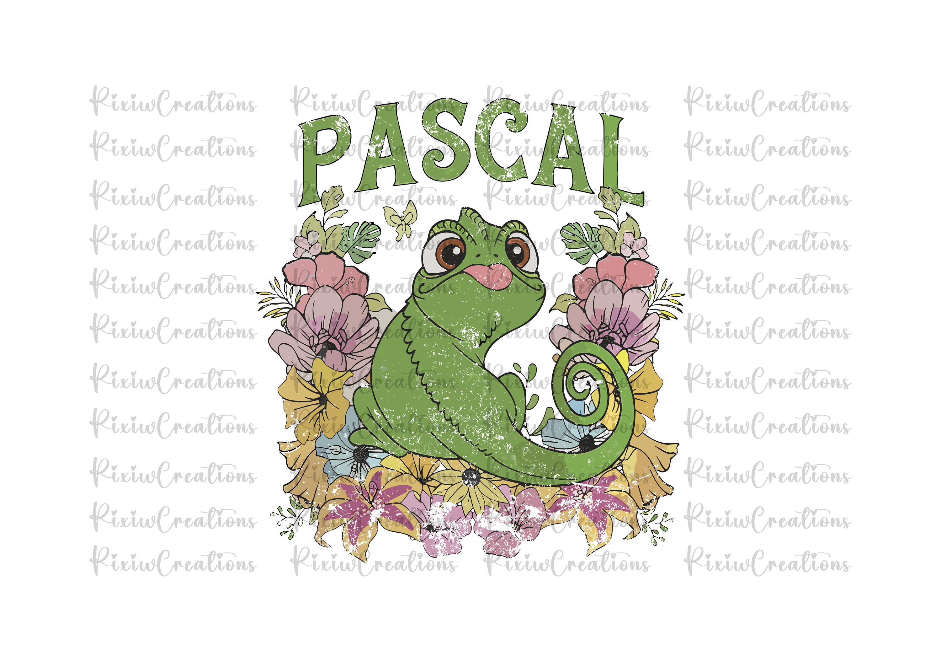 Retro Rapunzel Pascal Png, Retro Princess Png, Retro Pascal - Inspire ...
