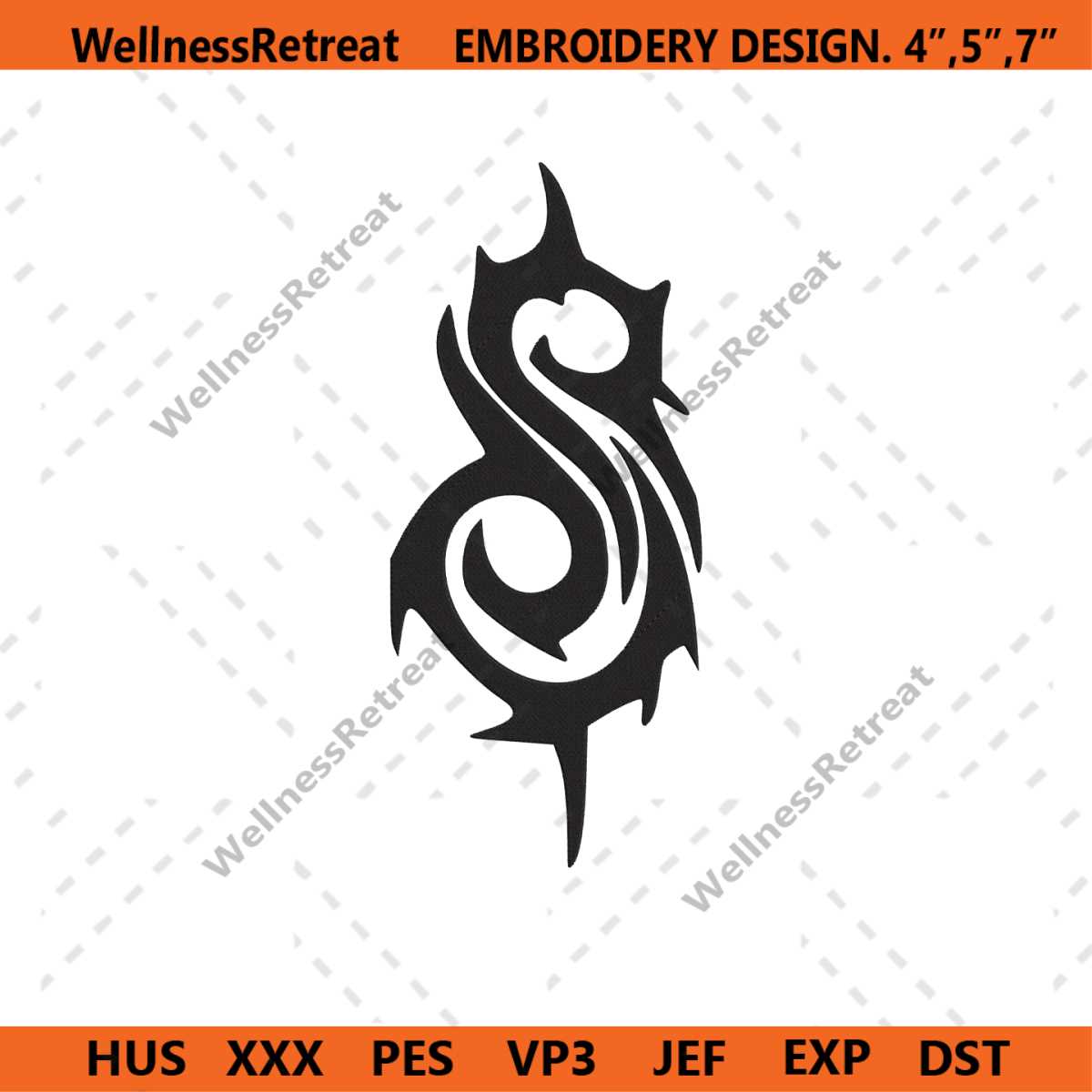 SLIPKNOT Crest [Réf. : SPR2627] ~ Patch ~ | Fuzz Bayonne